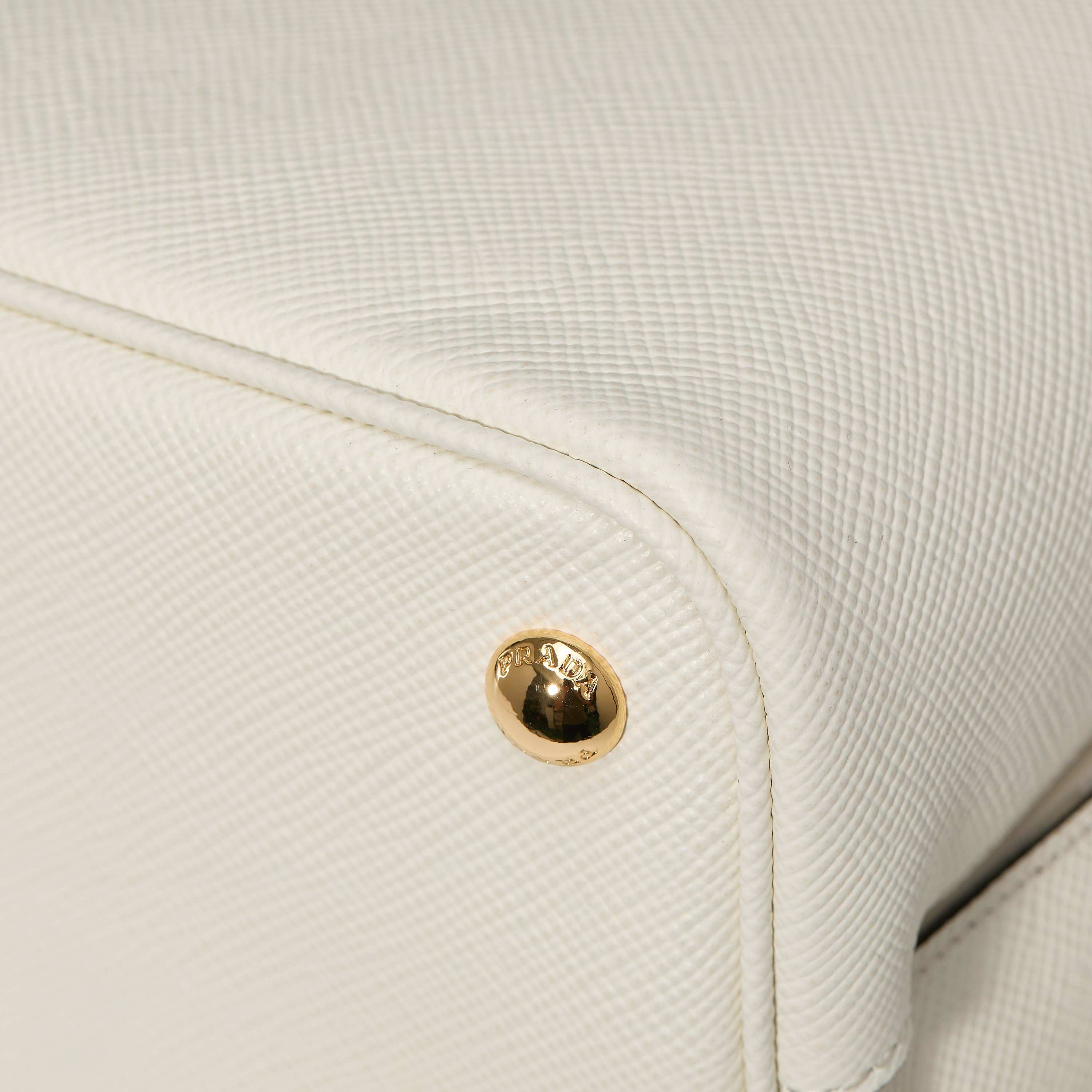 Prada Basic Bag Sheepskin White