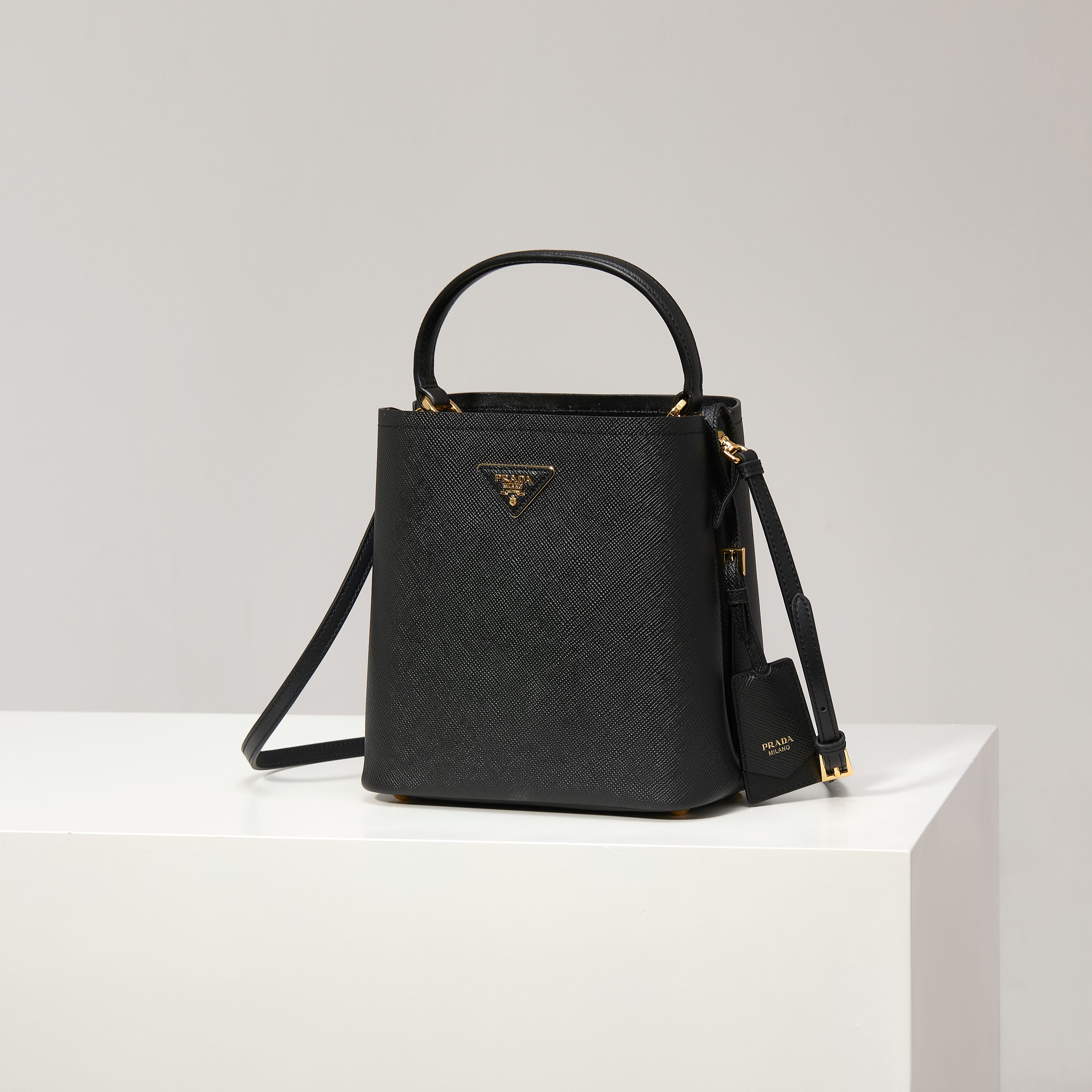 Prada Basic Bag Sheepskin Black