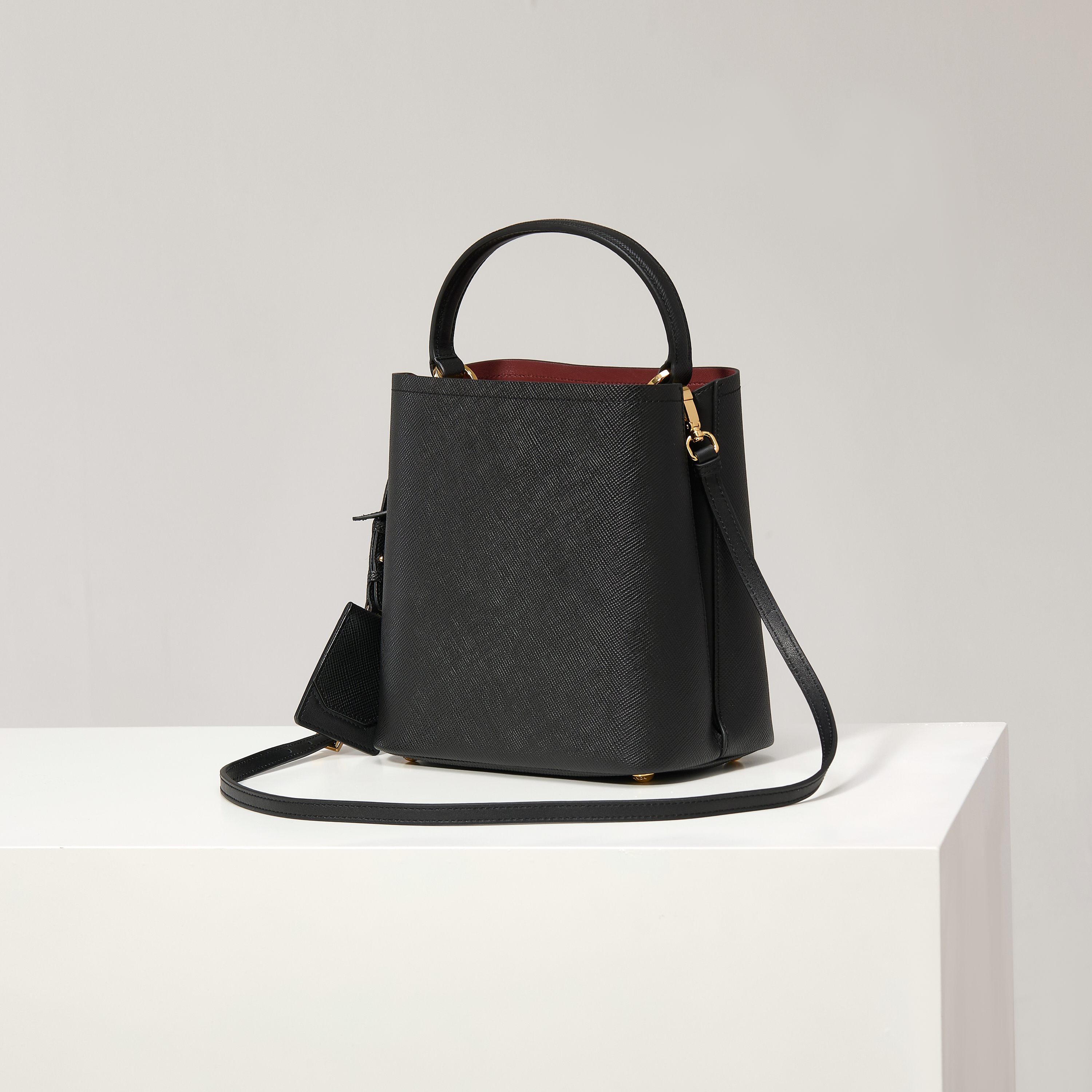 Prada Basic Bag Sheepskin Black
