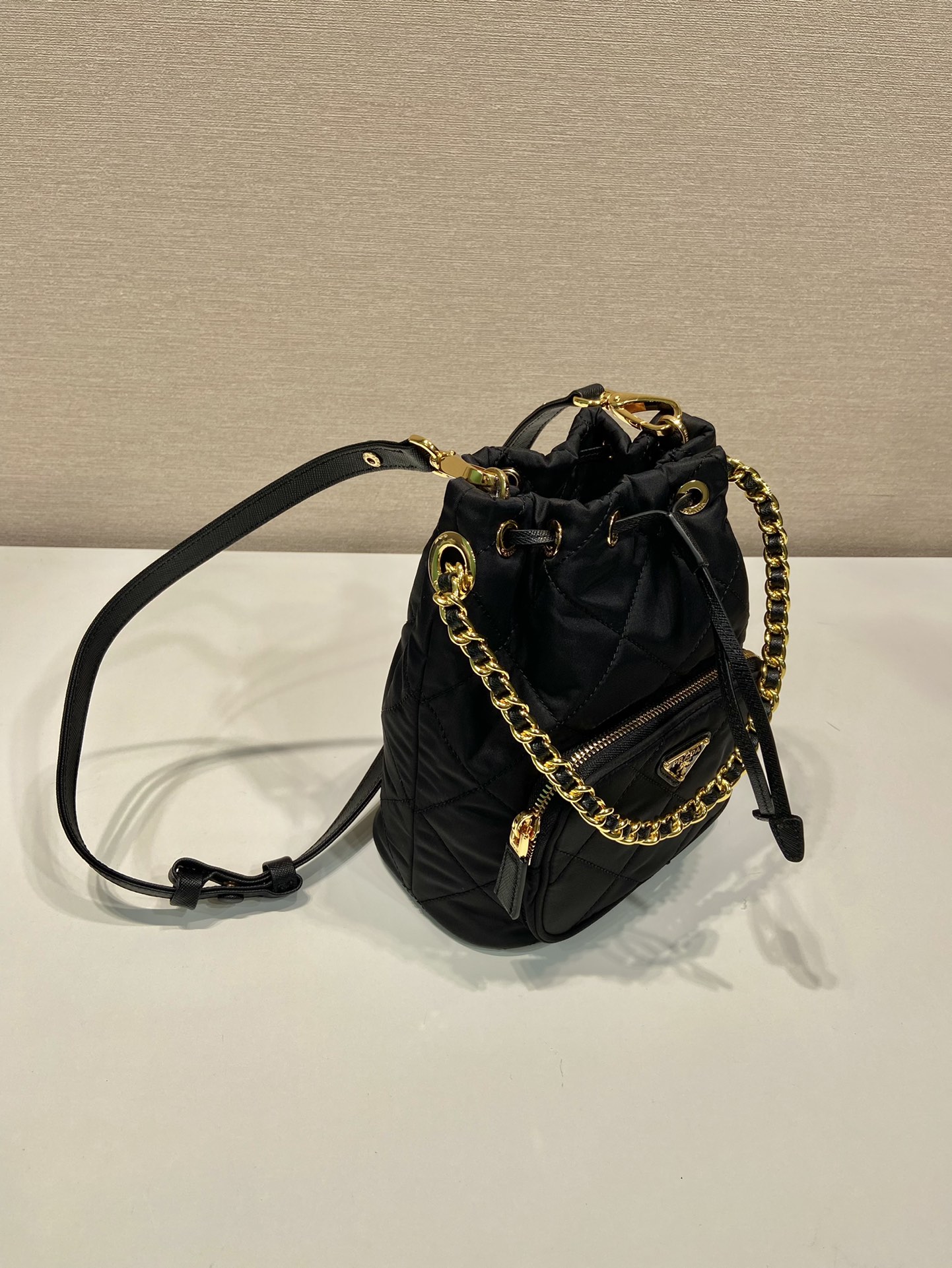 Prada Shoulder Bag Cow Leather 12cm-l