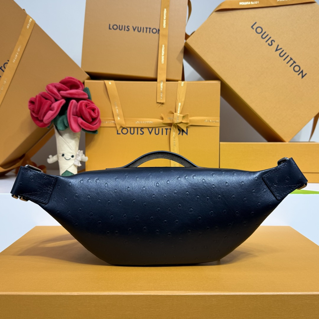 Louis Vuitton Basic Bag Cow Leather Black M-s