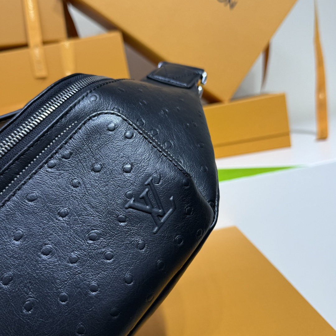 Louis Vuitton Basic Bag Cow Leather Black M-s