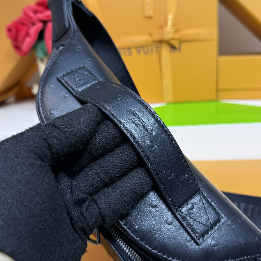 Louis Vuitton Basic Bag Cow Leather Black M-s