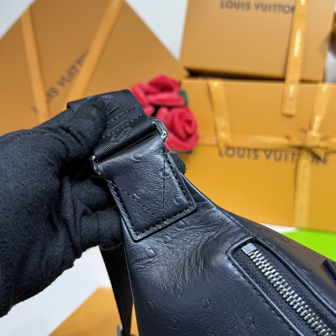 Louis Vuitton Basic Bag Cow Leather Black M-s