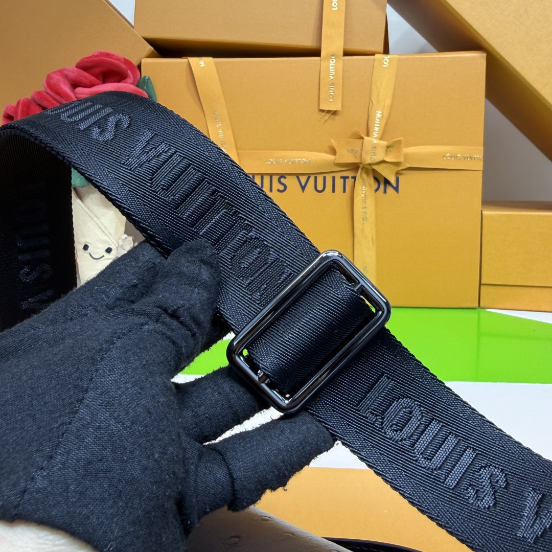 Louis Vuitton Basic Bag Cow Leather Black M-s