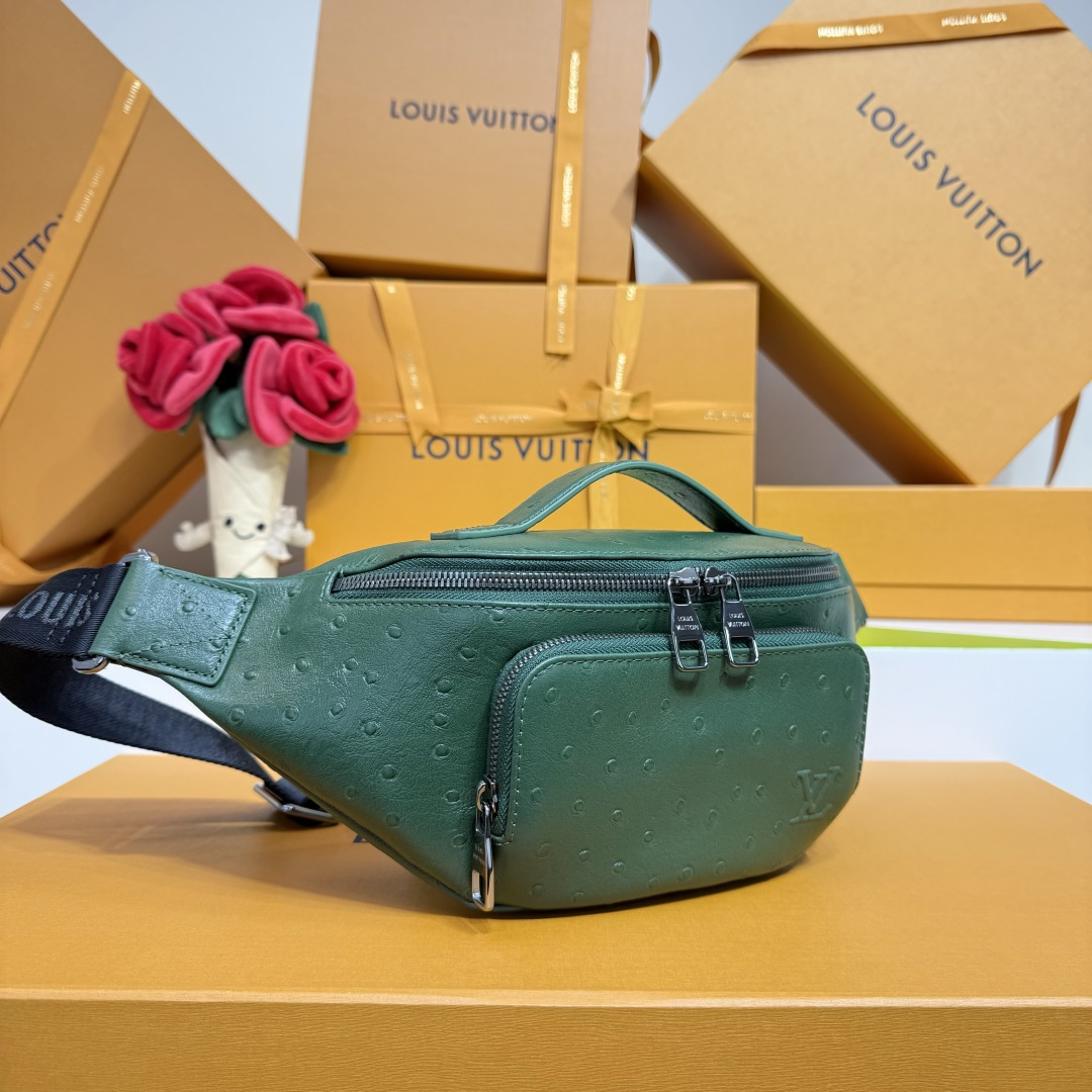 Louis Vuitton Basic Bag Cow Leather Green M-s