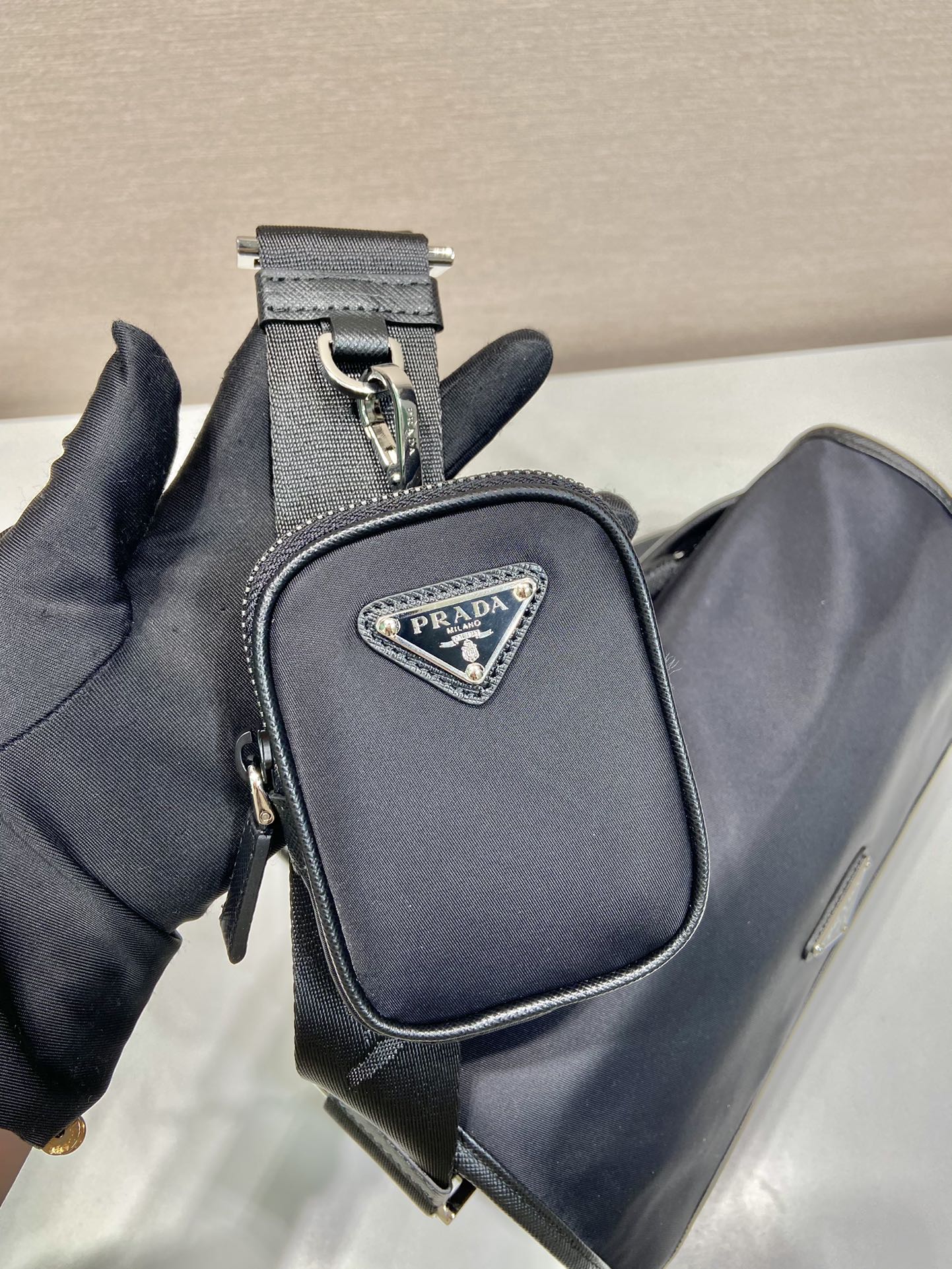 Prada Messenger Bag Nylon 10cm-s