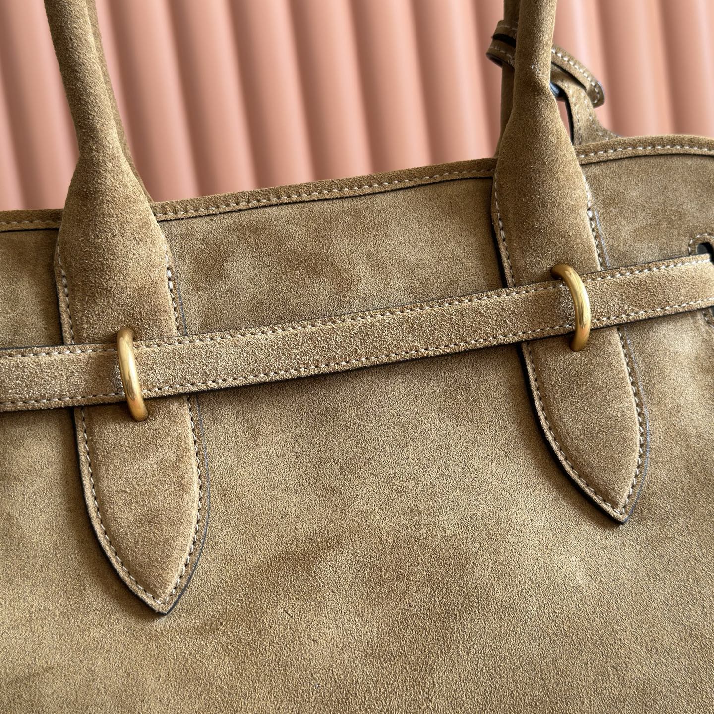 Miu Miu Female Tote Bag Sheepskin Gold M-13cm