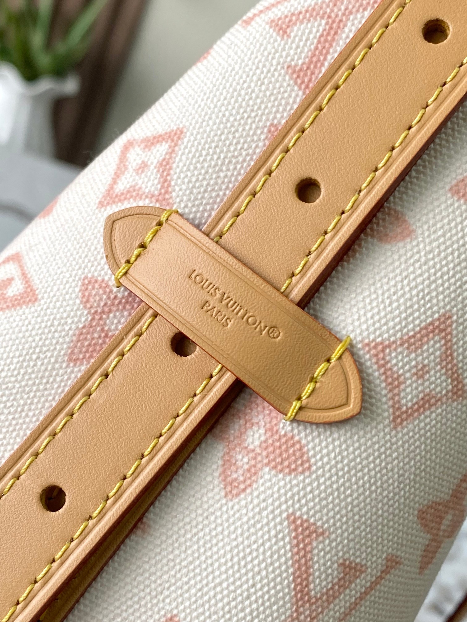 Louis Vuitton Basic Bag Cow Leather White M-l