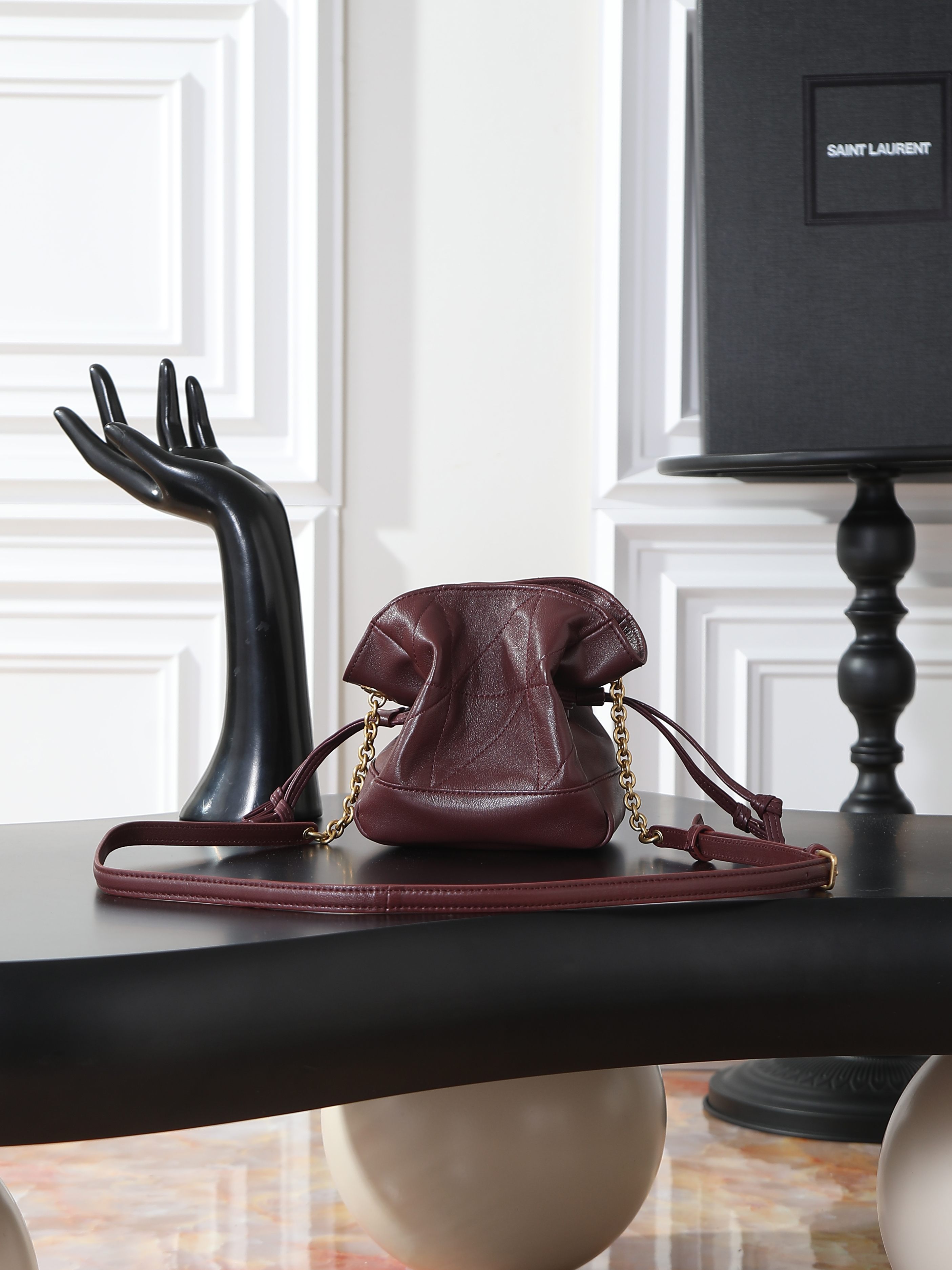 Ysl Tote Bag Sheepskin M-l-s