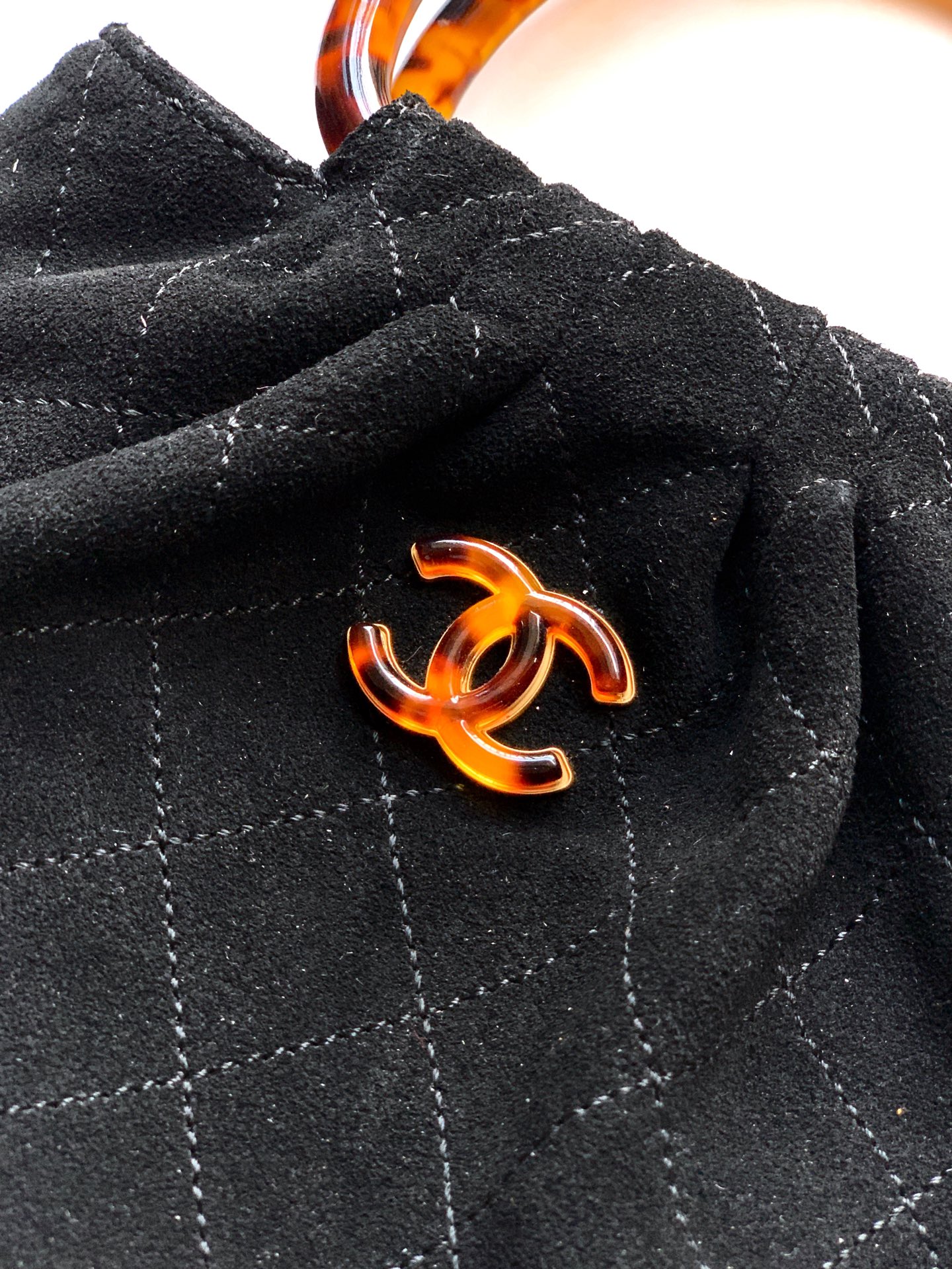 Chanel Tote Bag Black 12cm-24cm-l