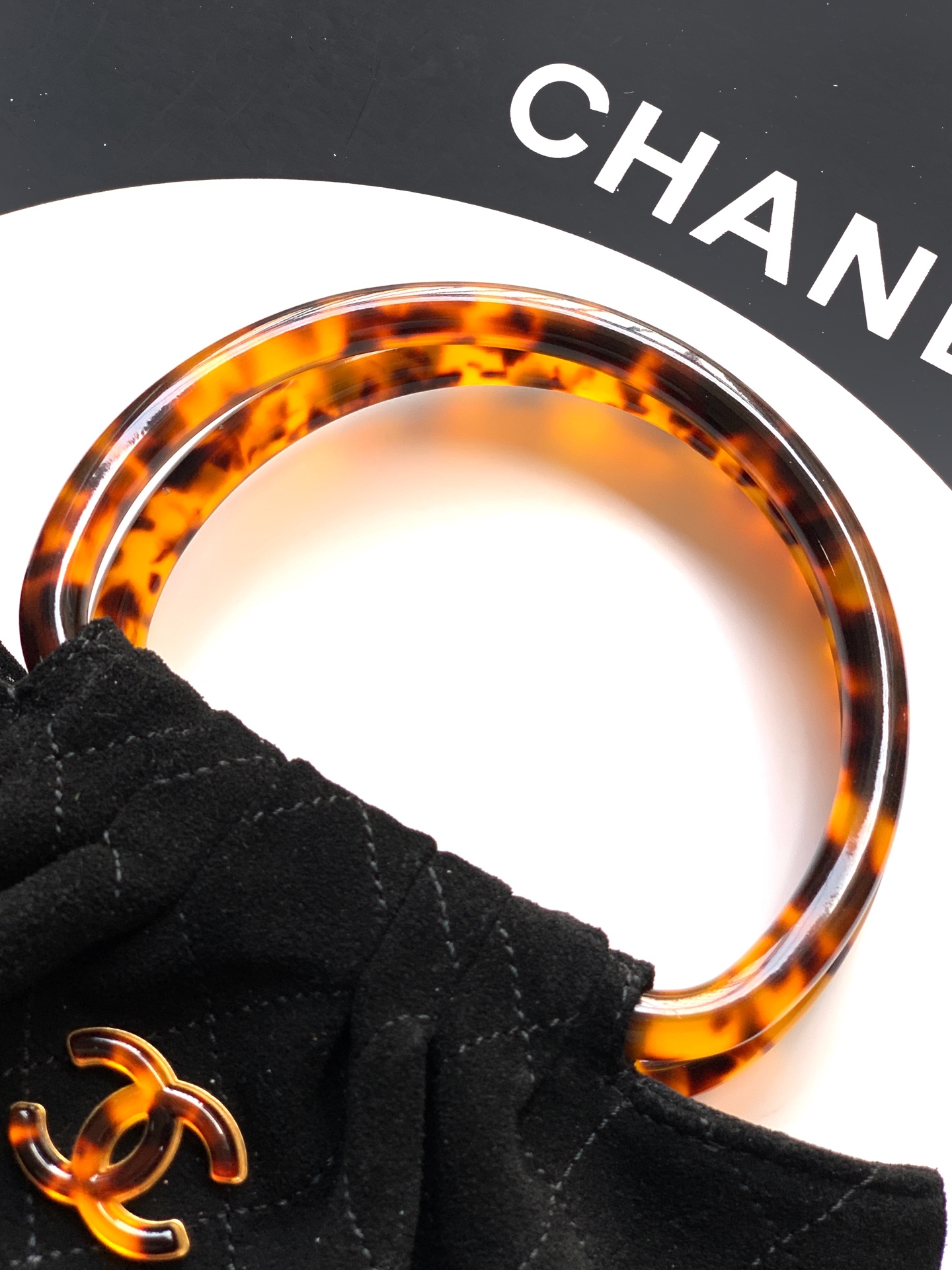 Chanel Tote Bag Black 12cm-24cm-l