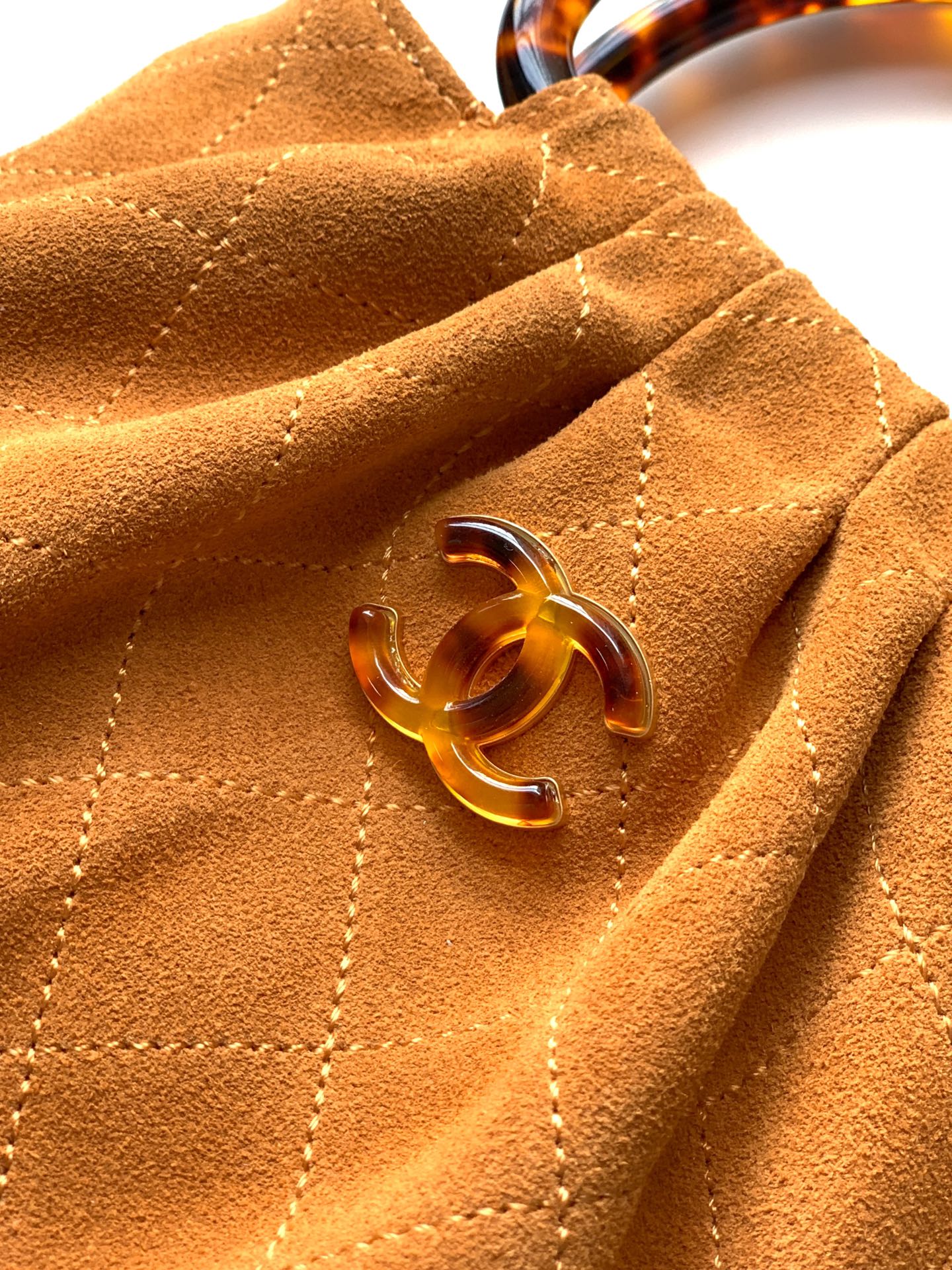 Chanel Tote Bag Brown 12cm-24cm-l