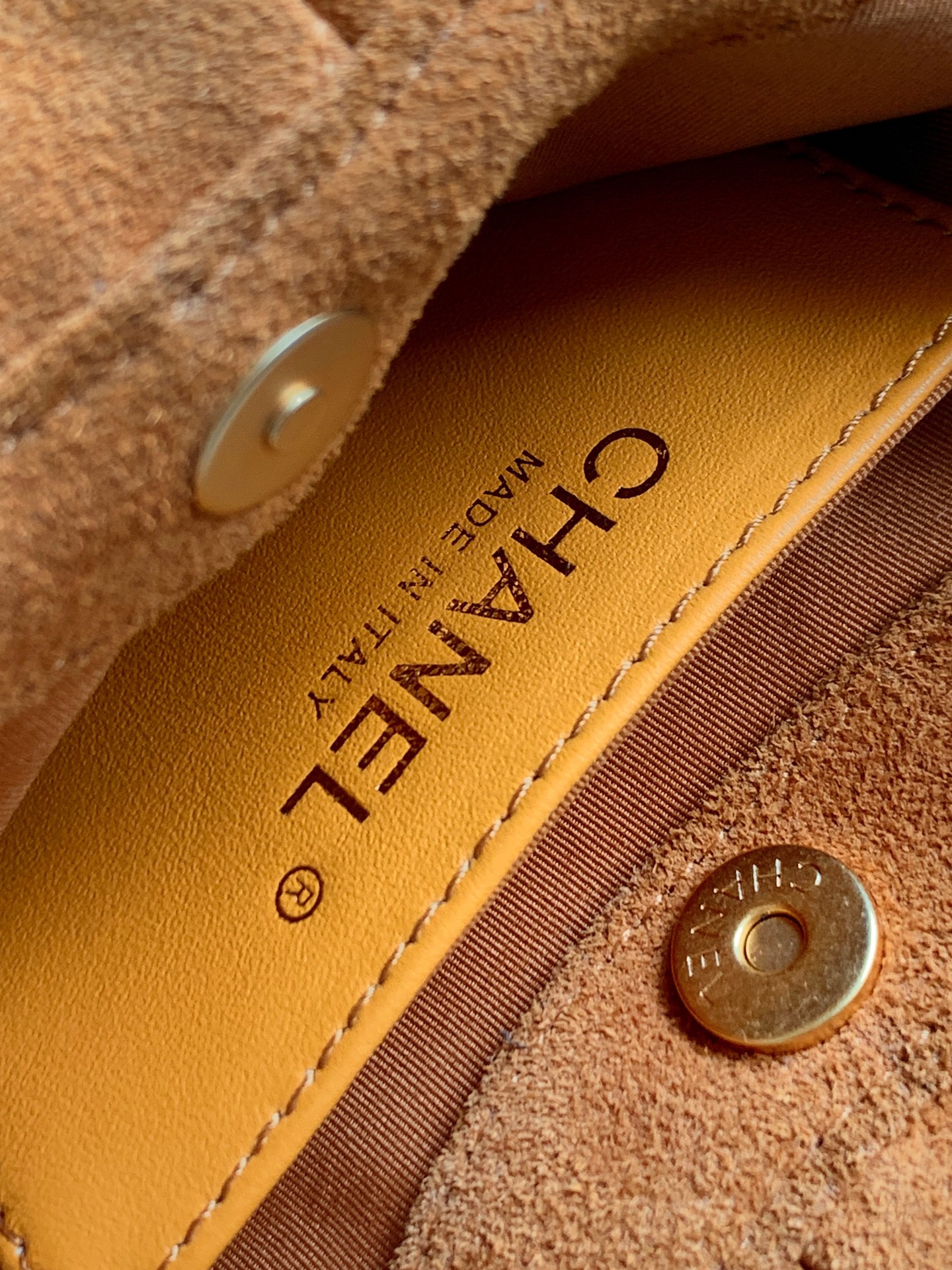 Chanel Tote Bag Brown 12cm-24cm-l