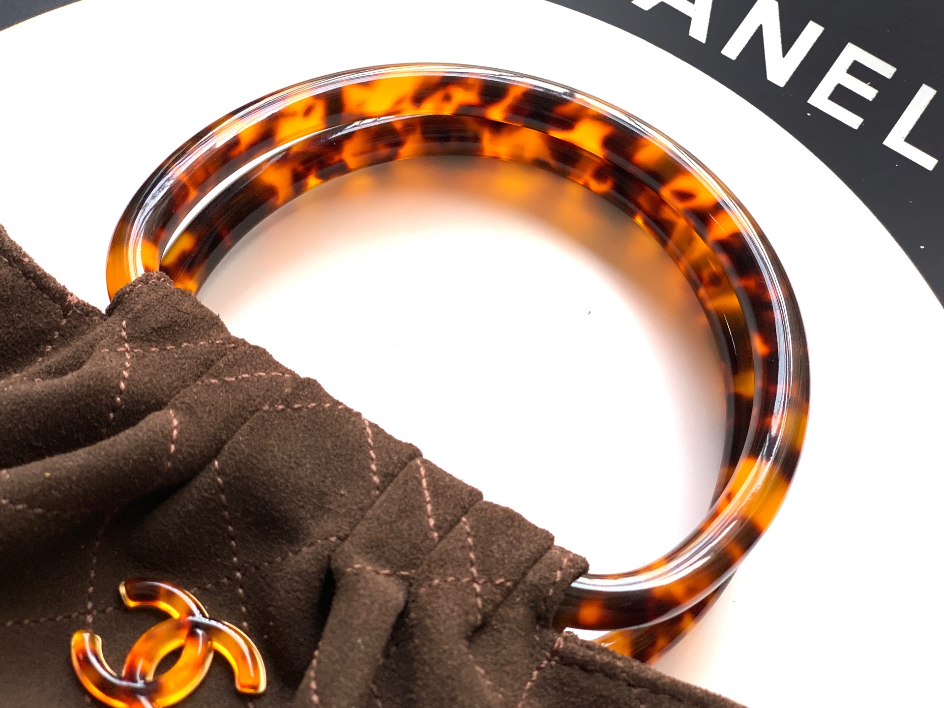 Chanel Tote Bag Brown 12cm-24cm-l