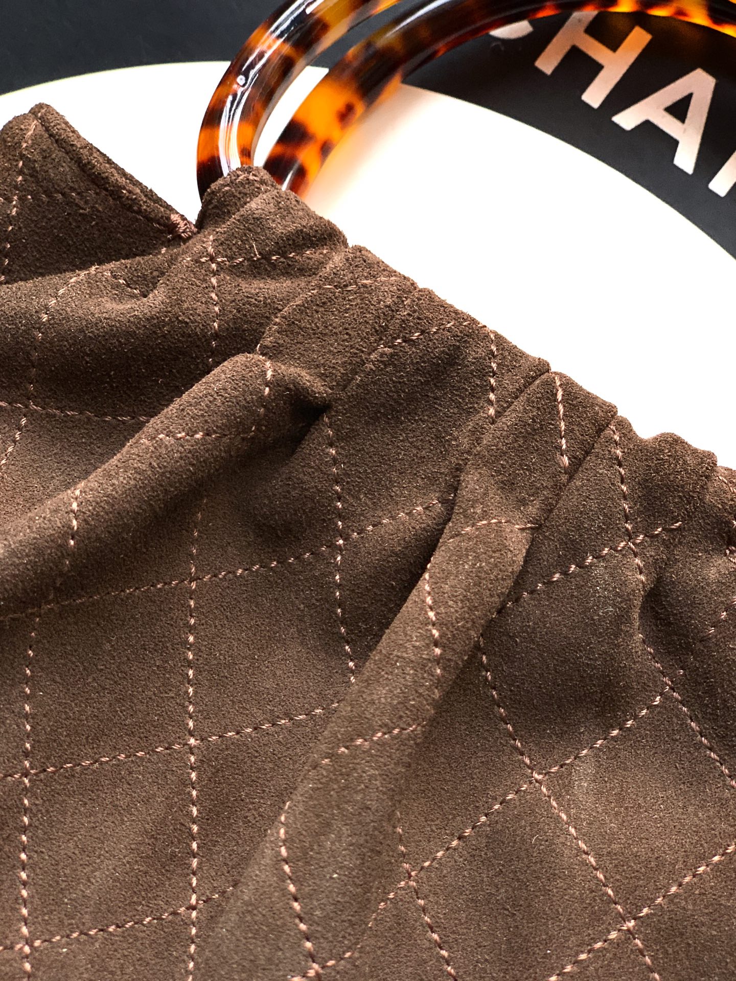 Chanel Tote Bag Brown 12cm-24cm-l