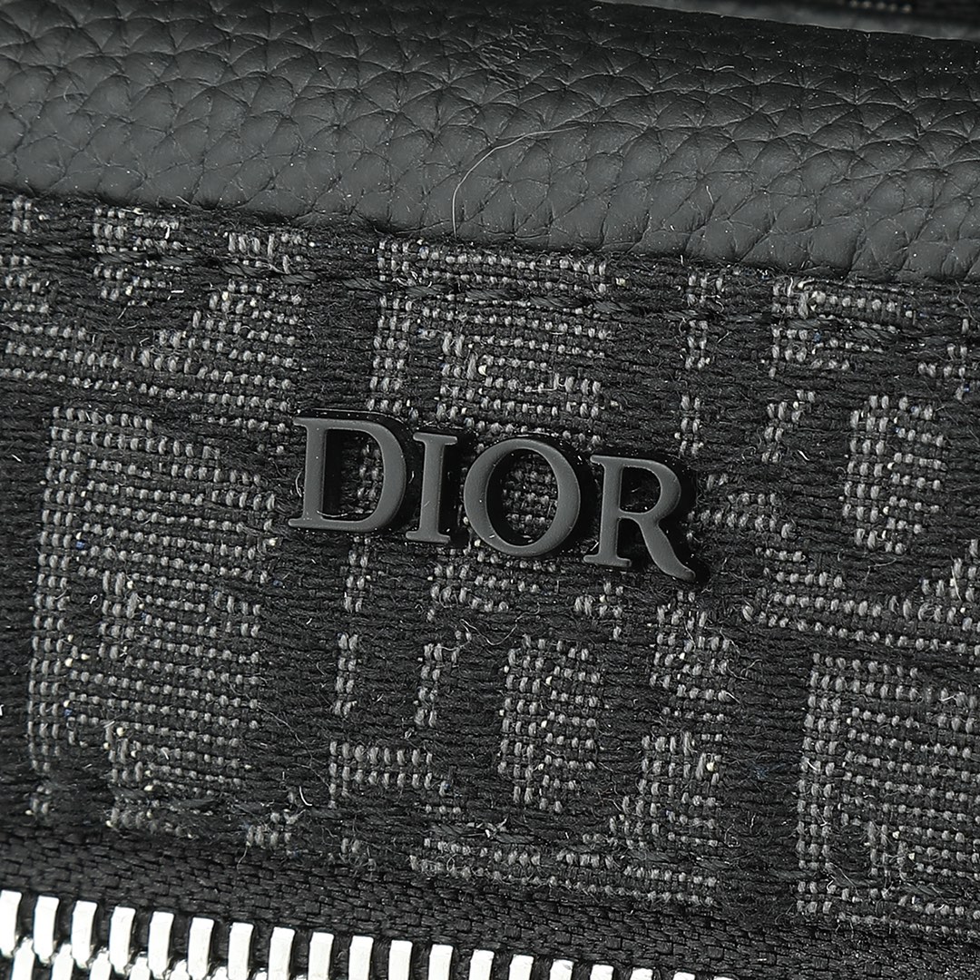 Dior Male Shoulder Bag Cow Leather Black L
