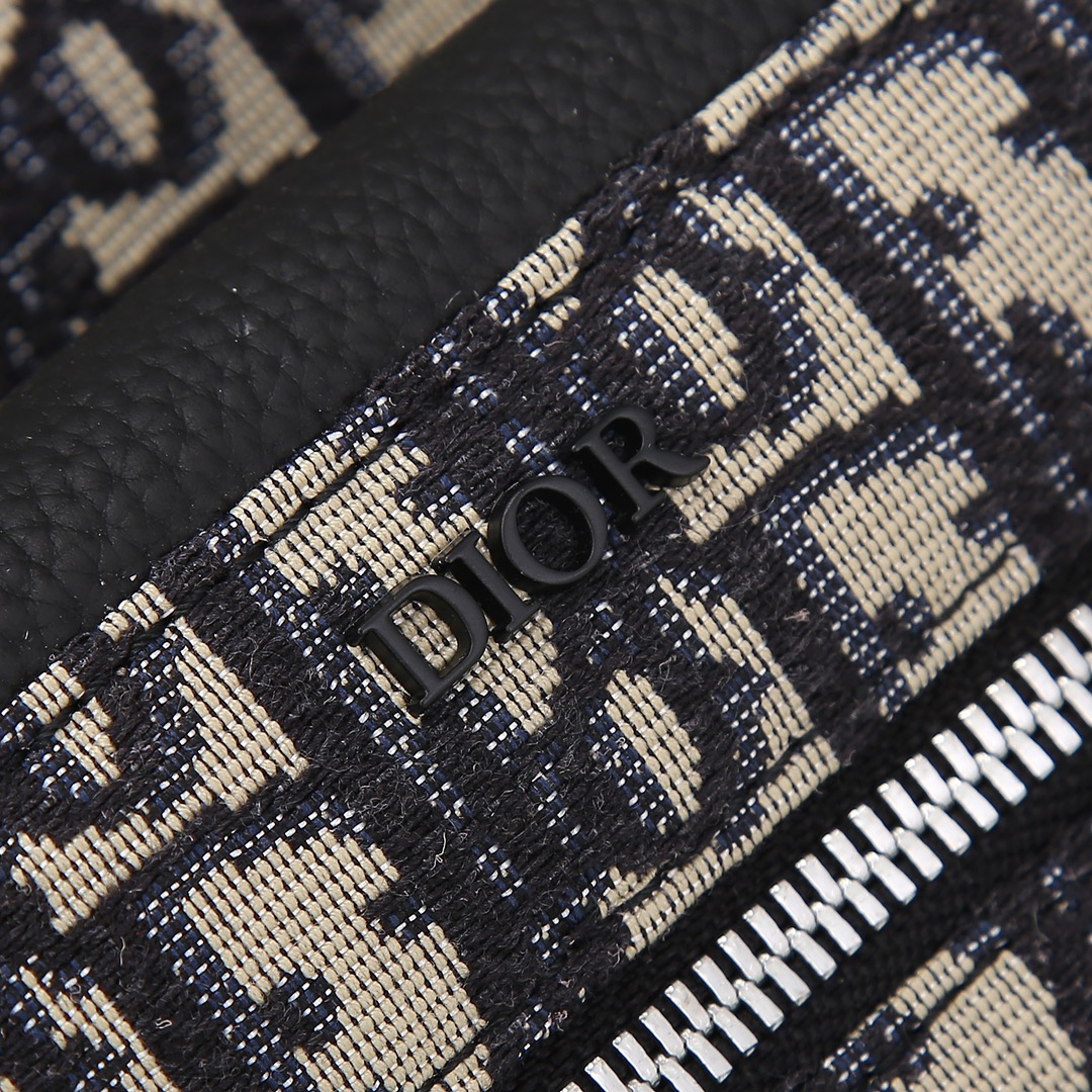 Dior Male Shoulder Bag Cow Leather Black L