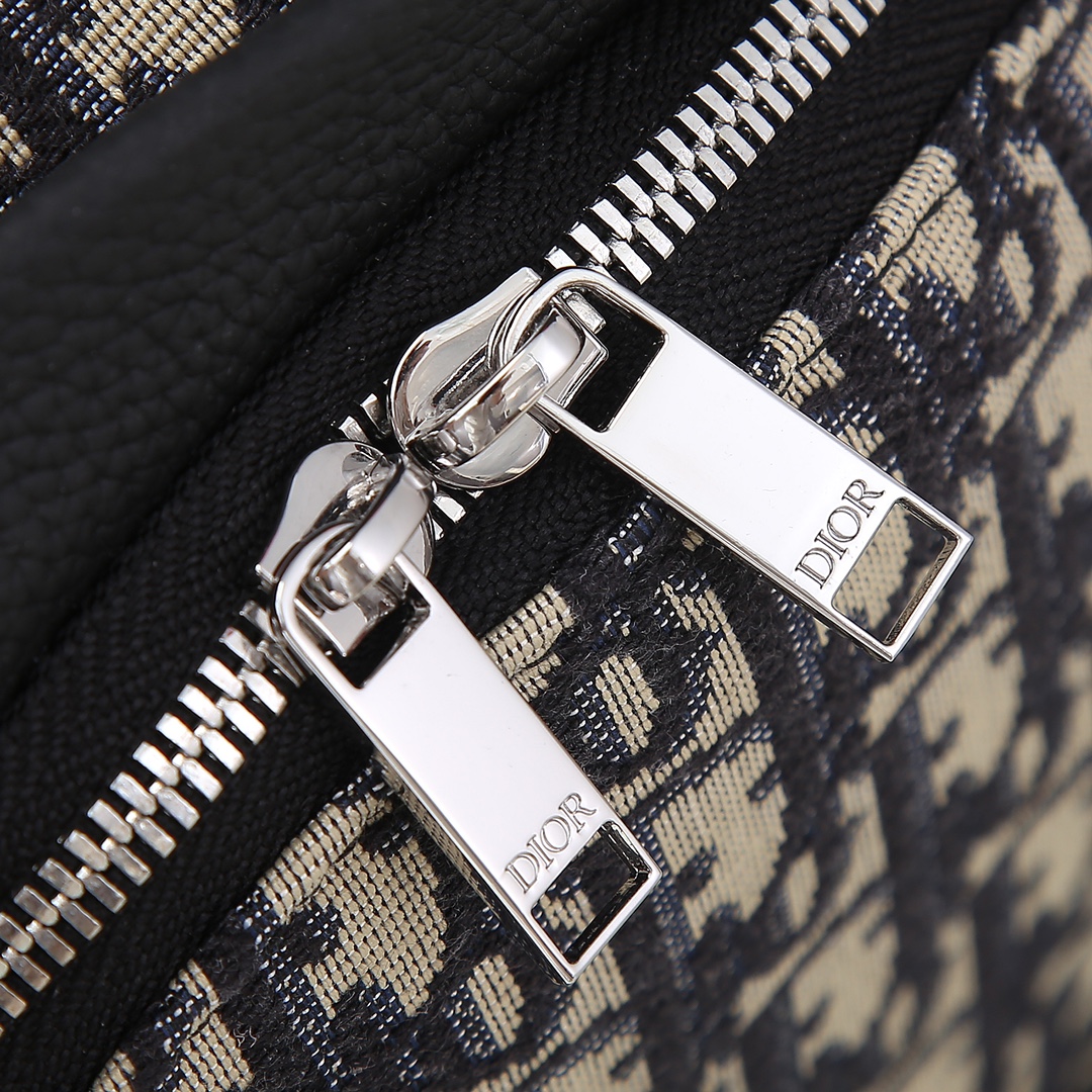 Dior Male Shoulder Bag Cow Leather Black L