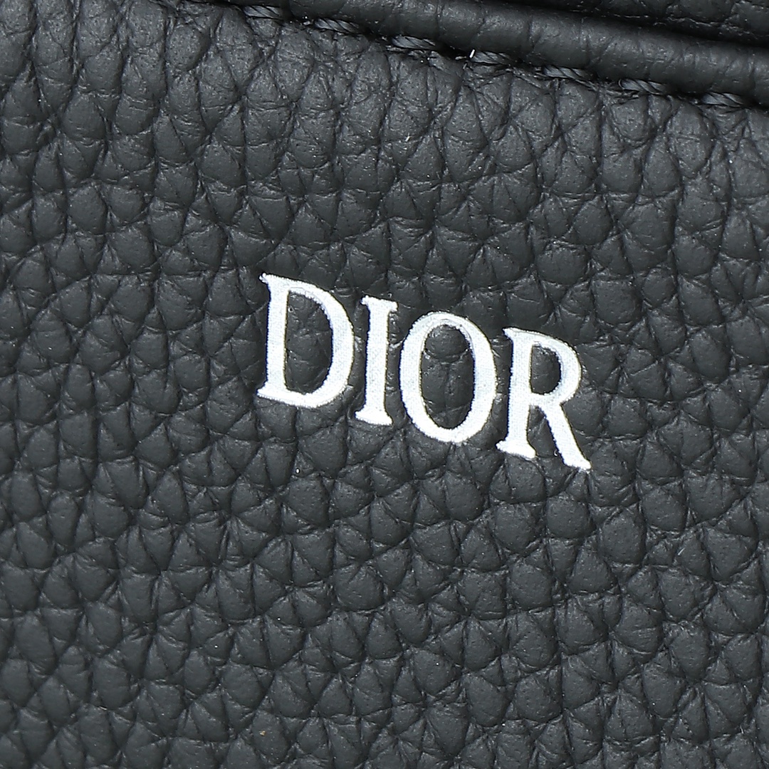 Dior Male Crossbody Bag Cow Leather Black L-s
