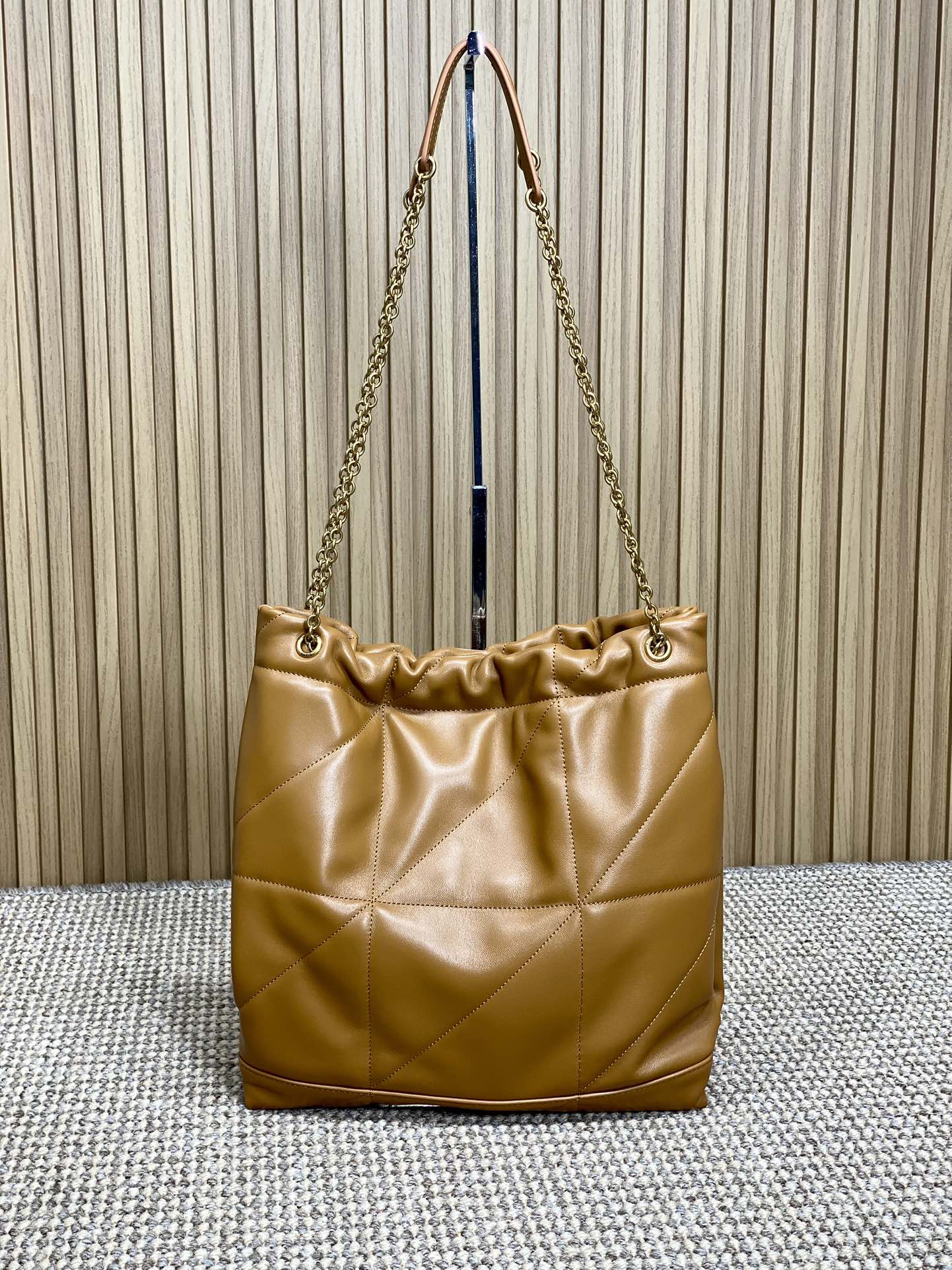 Ysl Basic Bag Sheepskin Brown M-l-s