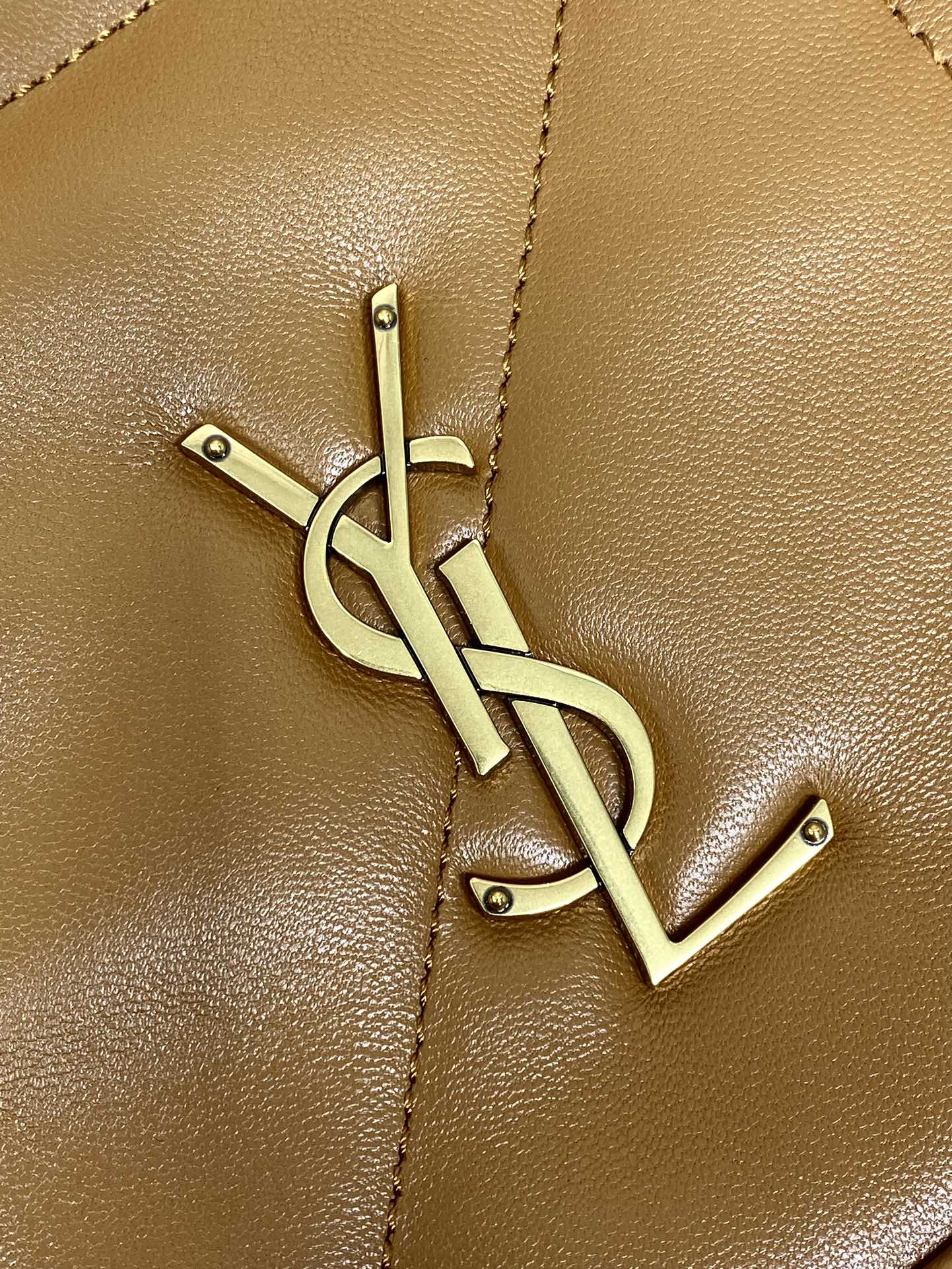 Ysl Basic Bag Sheepskin Brown M-l-s