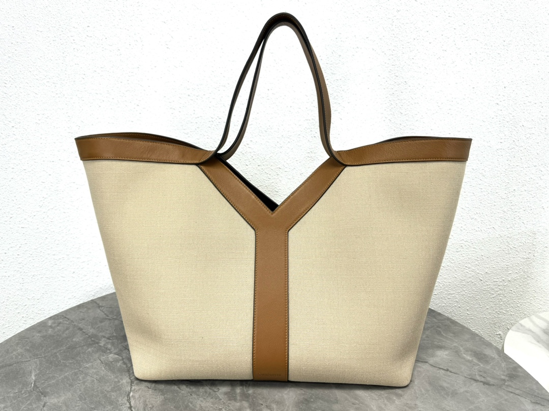 Tote Bag Cow Leather Brown Large Capacity 16cm-s