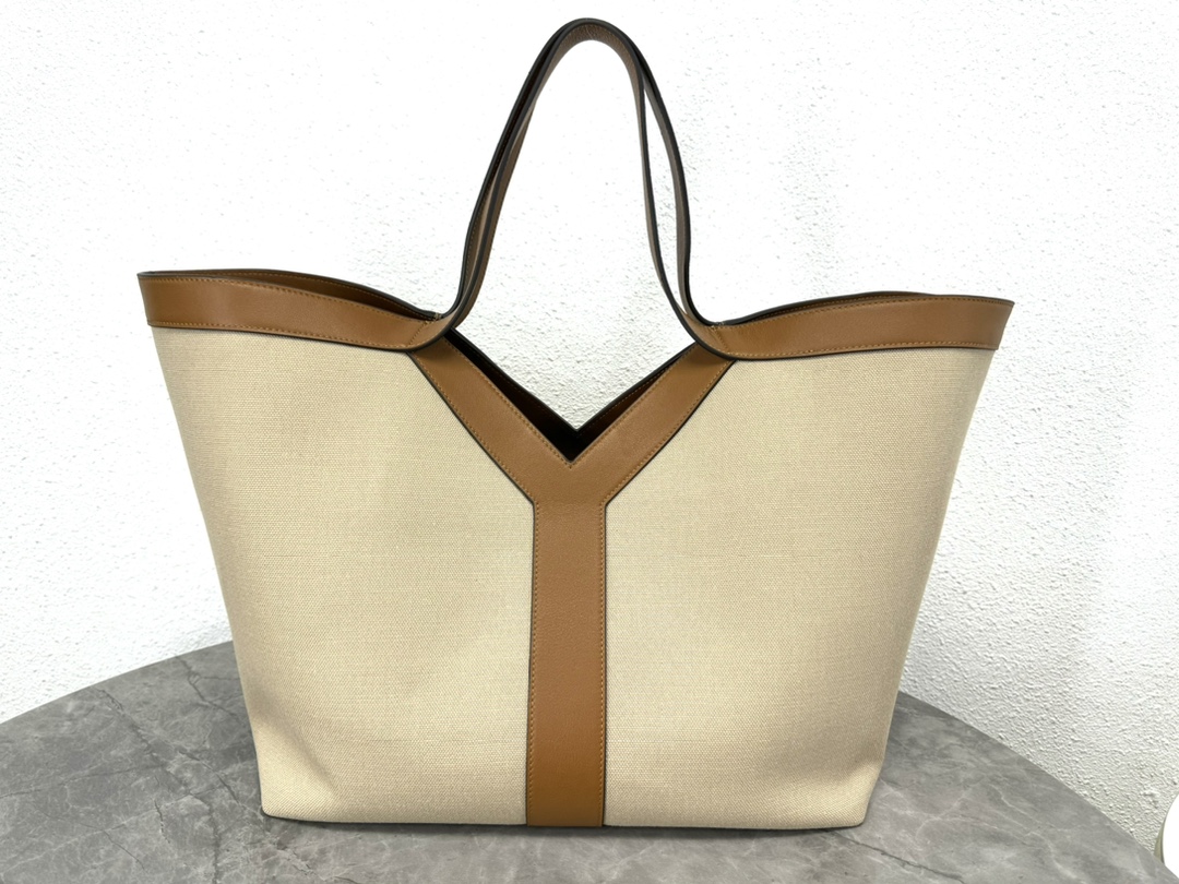 Tote Bag Cow Leather Brown Large Capacity 16cm-s