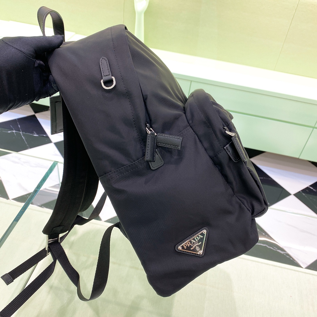 Prada Male Backpack Black Waterproof