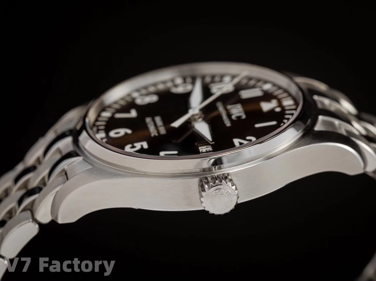 Iwc V7 Gram Steel Strap Originalsteel Strapmold Opening, Original, watch Clasp Markers Luminous Eta2892a2 movement,movement 2892 movement Thickness, V7 Originalmold Iwcclassic Style V7 Maker