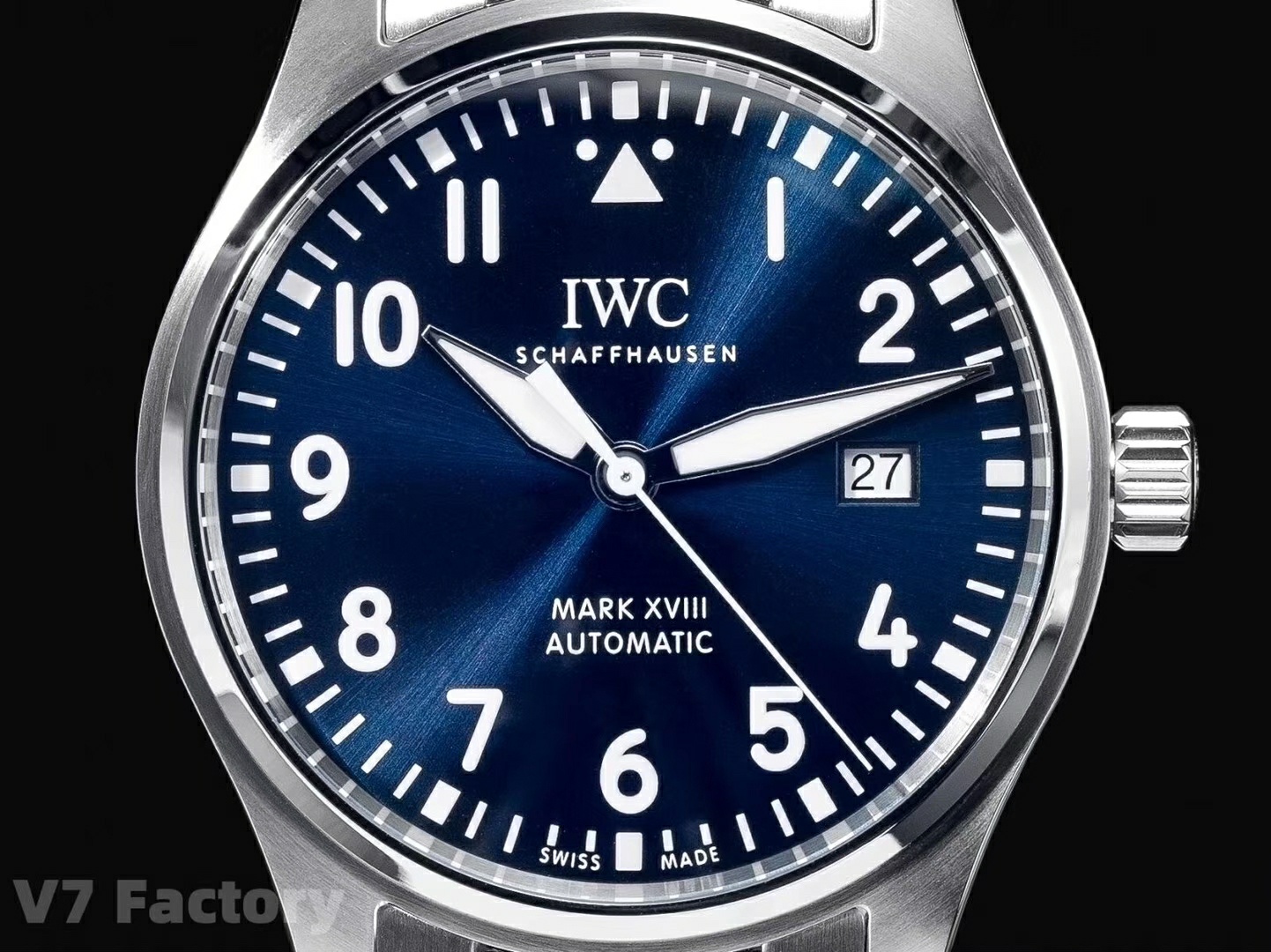 Iwc V7 Gram Steel Strap Originalsteel Strapmold Opening, Original, watch Clasp Markers Luminous Eta2892a2 movement,movement 2892 movement Thickness, V7 Originalmold Iwcclassic Style V7 Maker