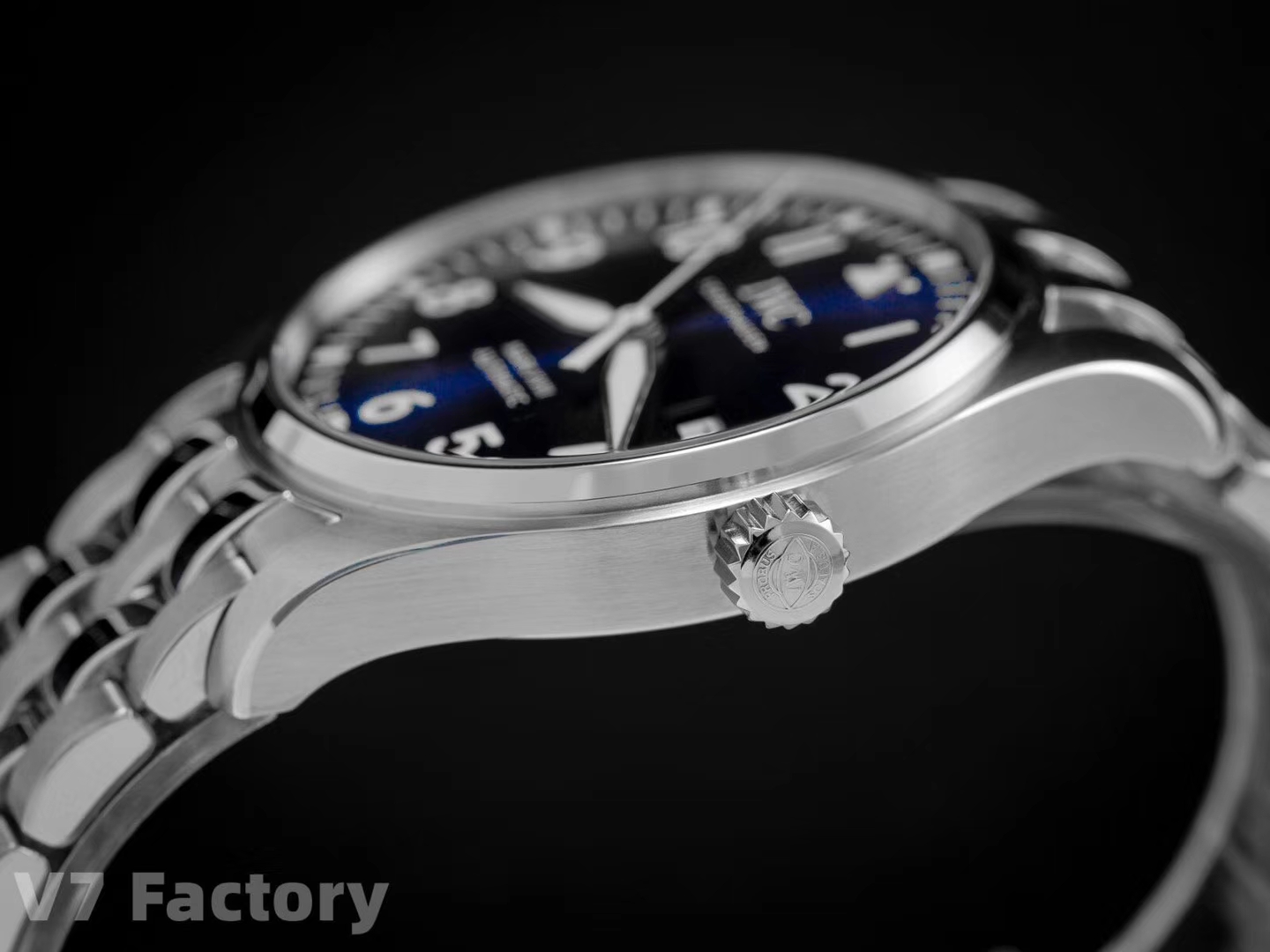 Iwc V7 Gram Steel Strap Originalsteel Strapmold Opening, Original, watch Clasp Markers Luminous Eta2892a2 movement,movement 2892 movement Thickness, V7 Originalmold Iwcclassic Style V7 Maker