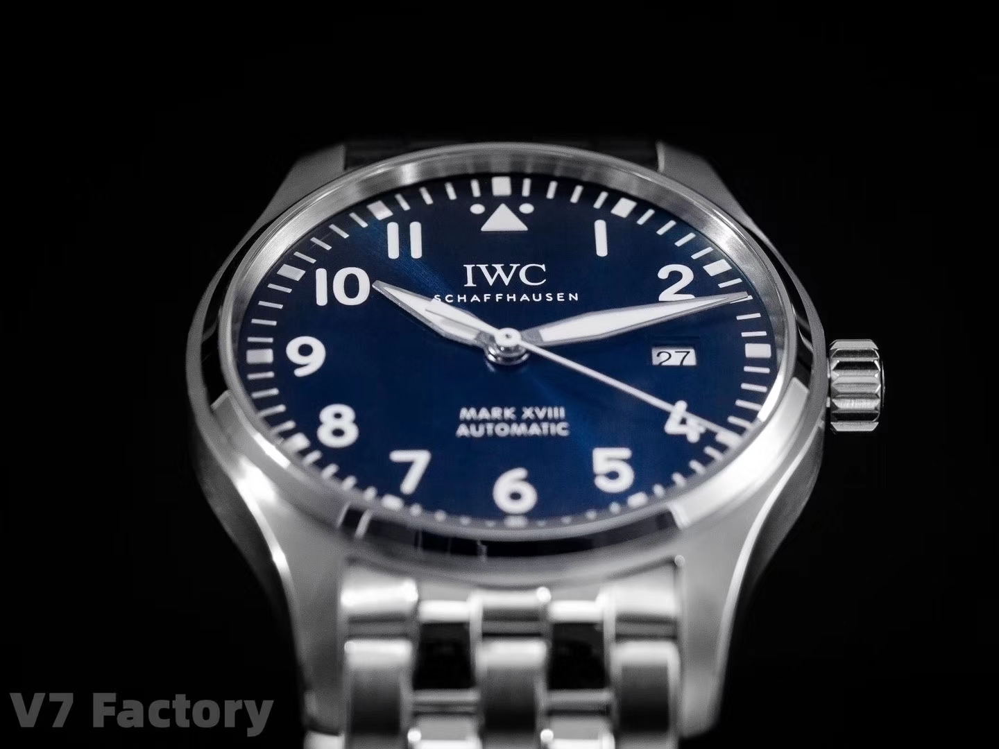 Iwc V7 Gram Steel Strap Originalsteel Strapmold Opening, Original, watch Clasp Markers Luminous Eta2892a2 movement,movement 2892 movement Thickness, V7 Originalmold Iwcclassic Style V7 Maker