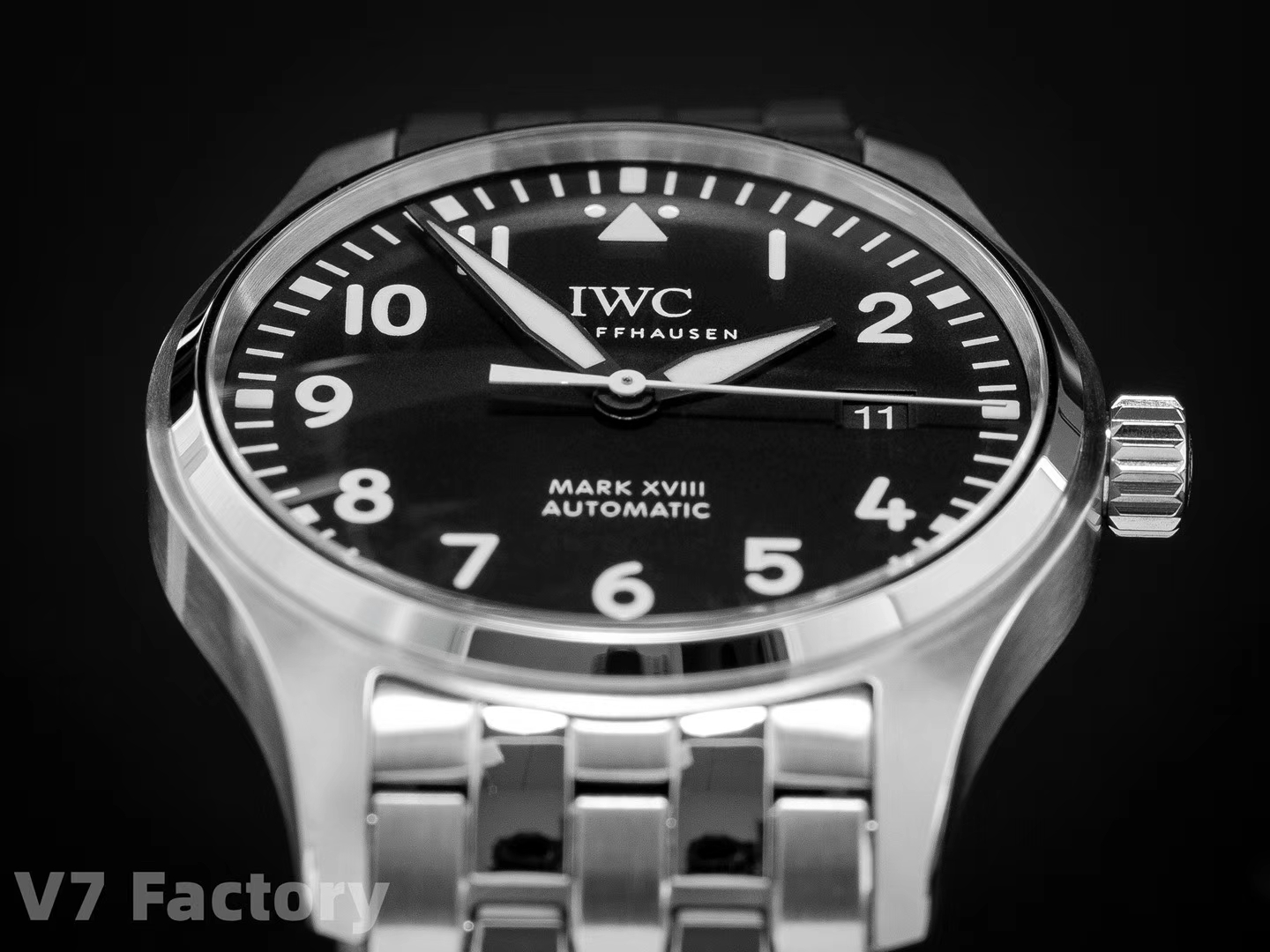 Iwc V7 Gram Steel Strap Originalsteel Strapmold Opening, Original, watch Clasp Markers Luminous Eta2892a2 movement,movement 2892 movement Thickness, V7 Originalmold Iwcclassic Style V7 Maker