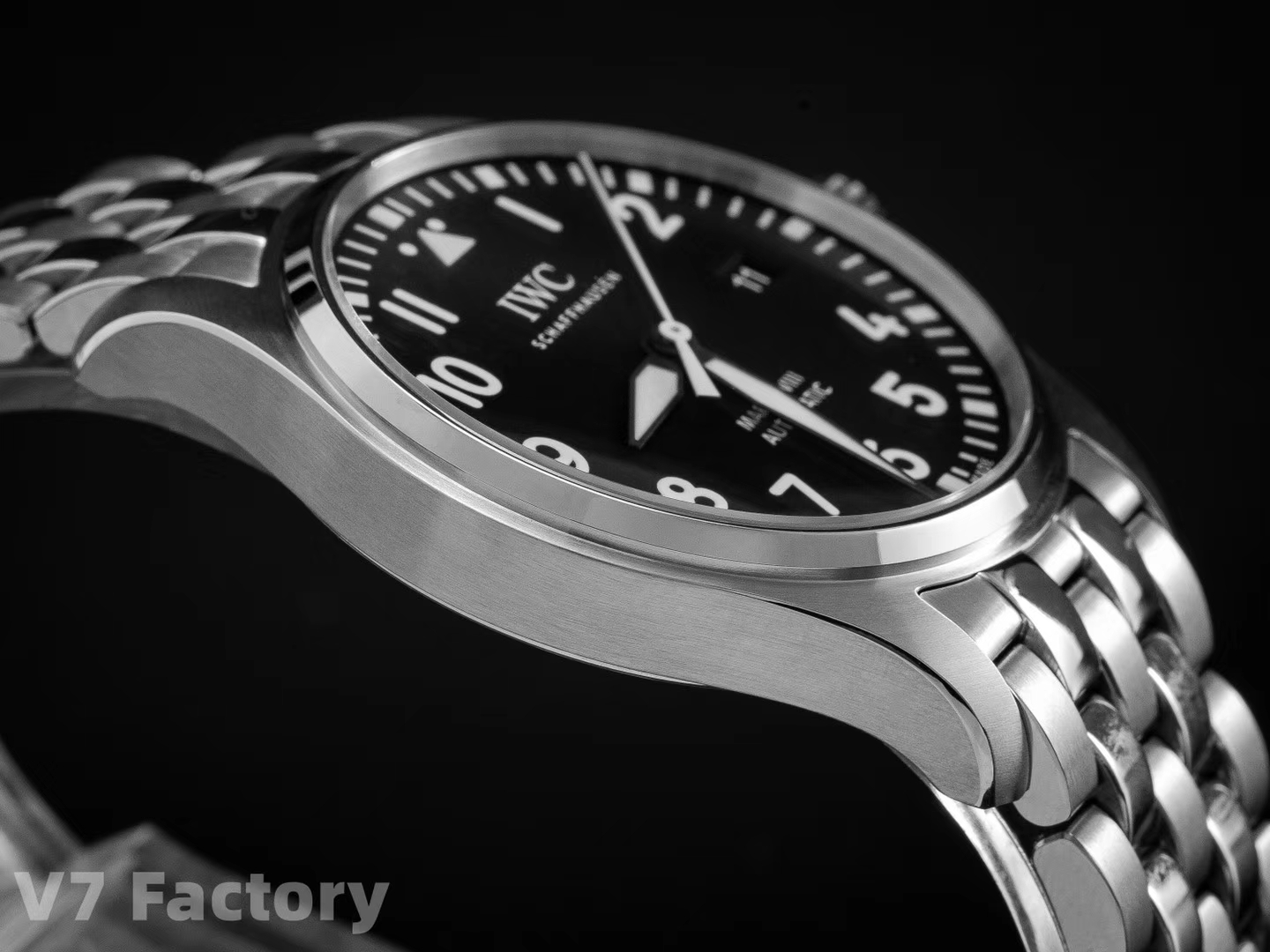 Iwc V7 Gram Steel Strap Originalsteel Strapmold Opening, Original, watch Clasp Markers Luminous Eta2892a2 movement,movement 2892 movement Thickness, V7 Originalmold Iwcclassic Style V7 Maker