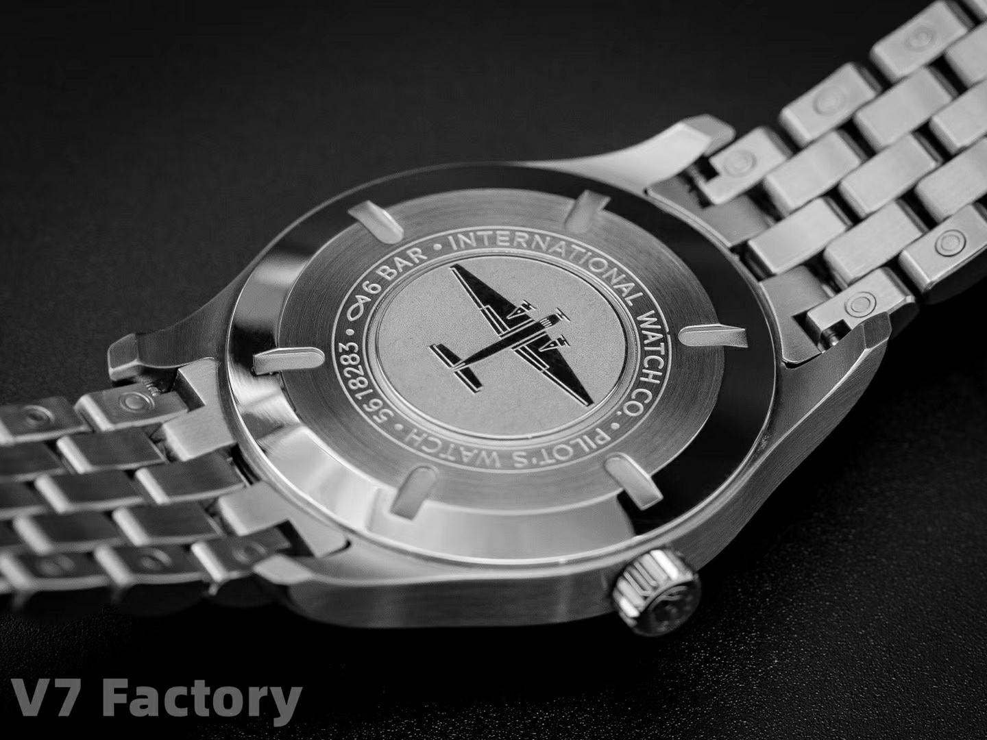 Iwc V7 Gram Steel Strap Originalsteel Strapmold Opening, Original, watch Clasp Markers Luminous Eta2892a2 movement,movement 2892 movement Thickness, V7 Originalmold Iwcclassic Style V7 Maker