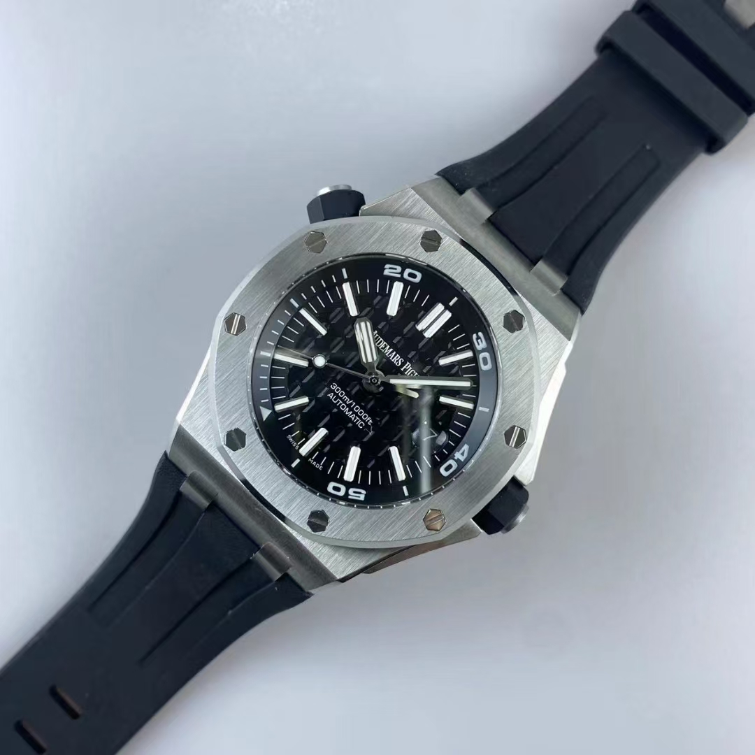 Audemars Piguet Aps 15703 Watch Dial Markers Markers.watch Hands Original Case Ceramic ap Movement 9015 Strap Clasp Strapwatch 42 Size, 316