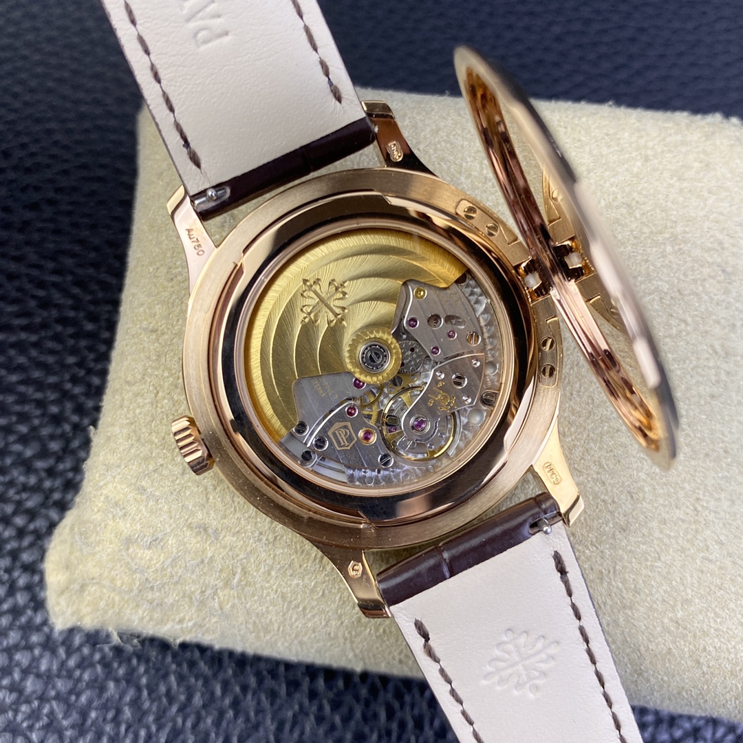 Patek Philippe 3k Philippe5227 Movement:324 Movement Size:case Diameter39 mm 4 Watch Strap: :99 Originaldiameter,thickness, Dial, Case 29 324 Strap,18kgold Plated Rose Gold Sports Style 3k Philippe5227