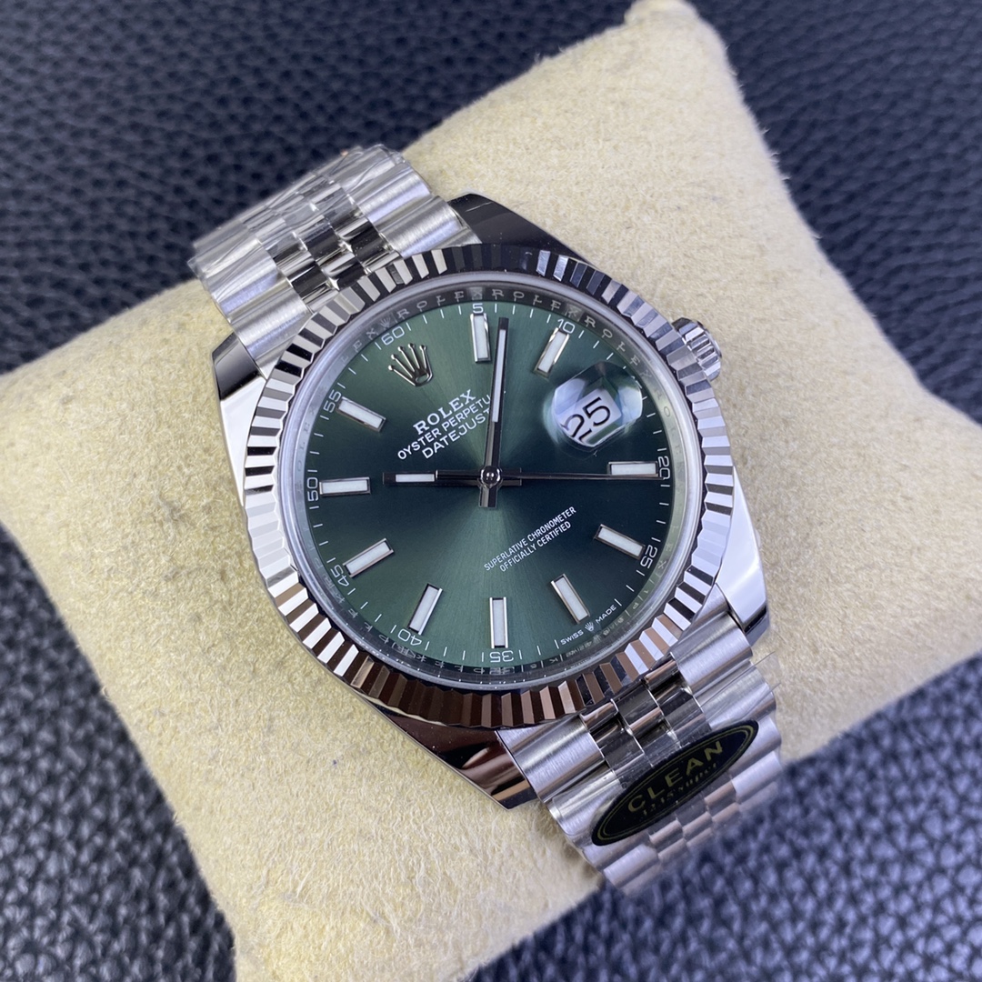 Rolex Clean /c 41 mm M126334-0028 / 3235 Movement 72 904l / Ar Steel Strap Ip Platinum / watch Dial Original 1-31 Handsluminous/ Luminous C1c3luminous / Clean-dateju