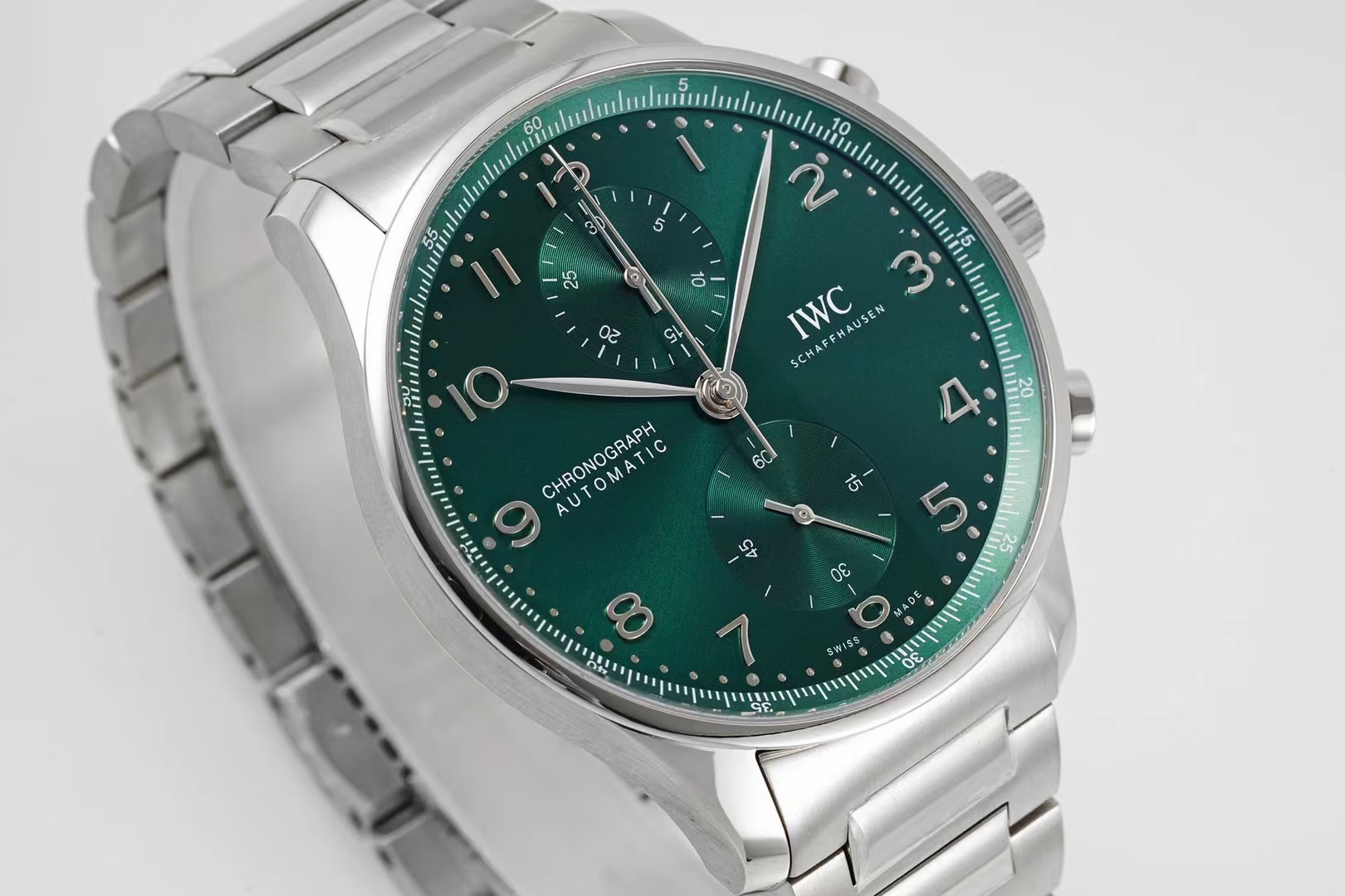 Iwc Az New Style Iwciwc Chronograph ,movement Watch Clasp Cal.69355 Original Case Size41 mm x13 1.az