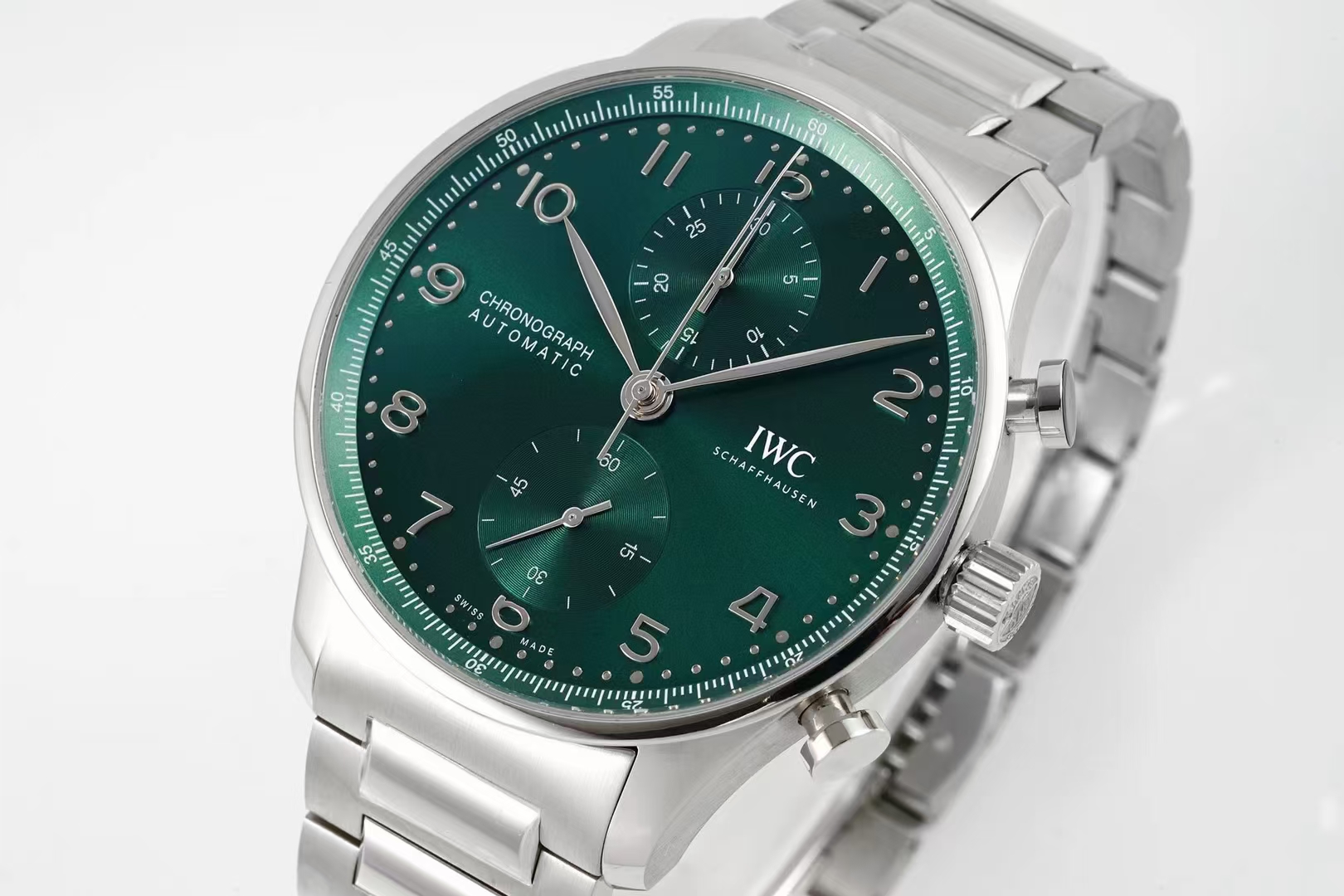 Iwc Az New Style Iwciwc Chronograph ,movement Watch Clasp Cal.69355 Original Case Size41 mm x13 1.az