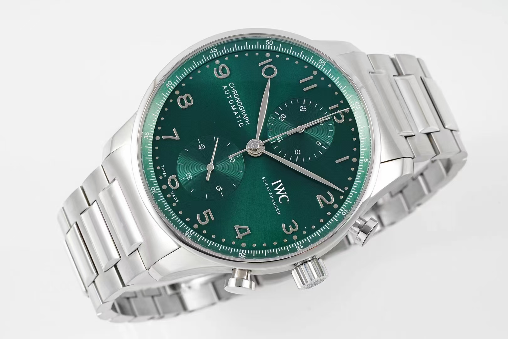 Iwc Az New Style Iwciwc Chronograph ,movement Watch Clasp Cal.69355 Original Case Size41 mm x13 1.az