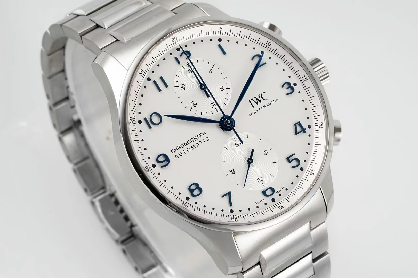 Iwc Az New Style Iwciwc Chronograph ,movement Watch Clasp Cal.69355 Original Case Size41 mm x13 1.az