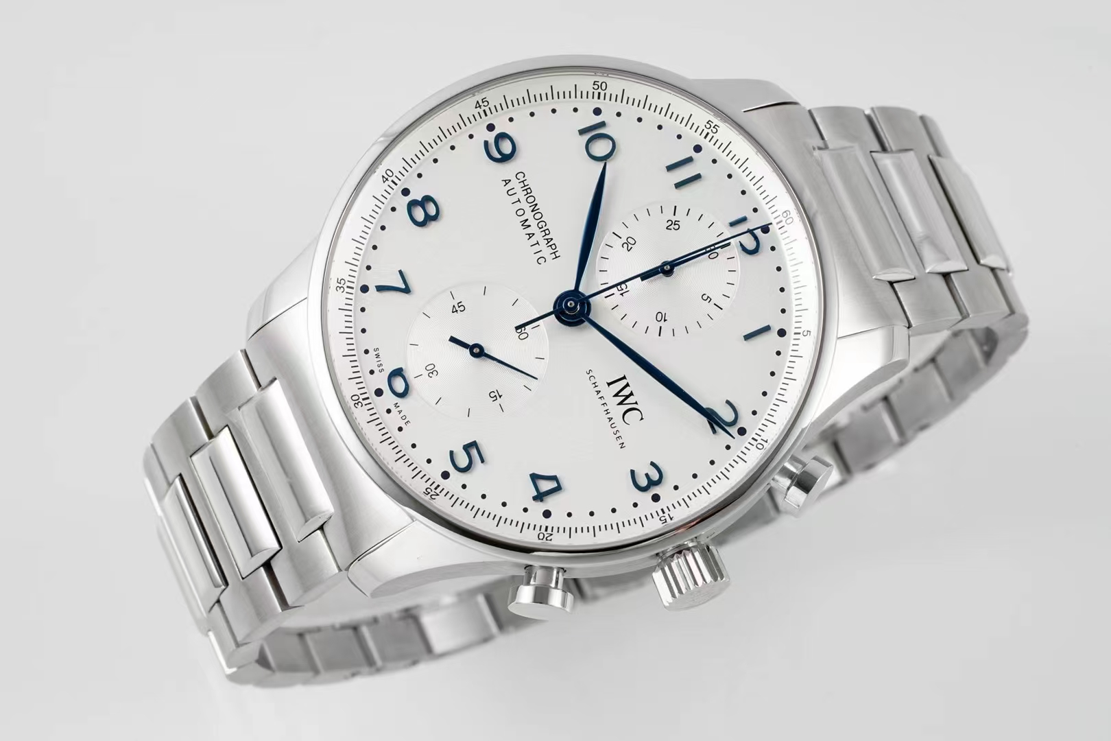 Iwc Az New Style Iwciwc Chronograph ,movement Watch Clasp Cal.69355 Original Case Size41 mm x13 1.az