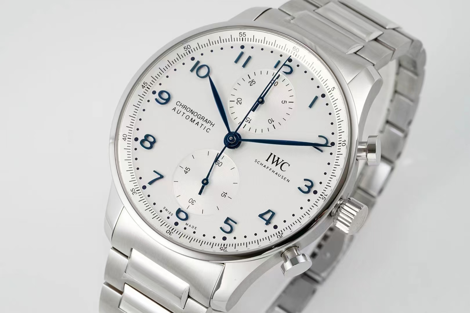 Iwc Az New Style Iwciwc Chronograph ,movement Watch Clasp Cal.69355 Original Case Size41 mm x13 1.az