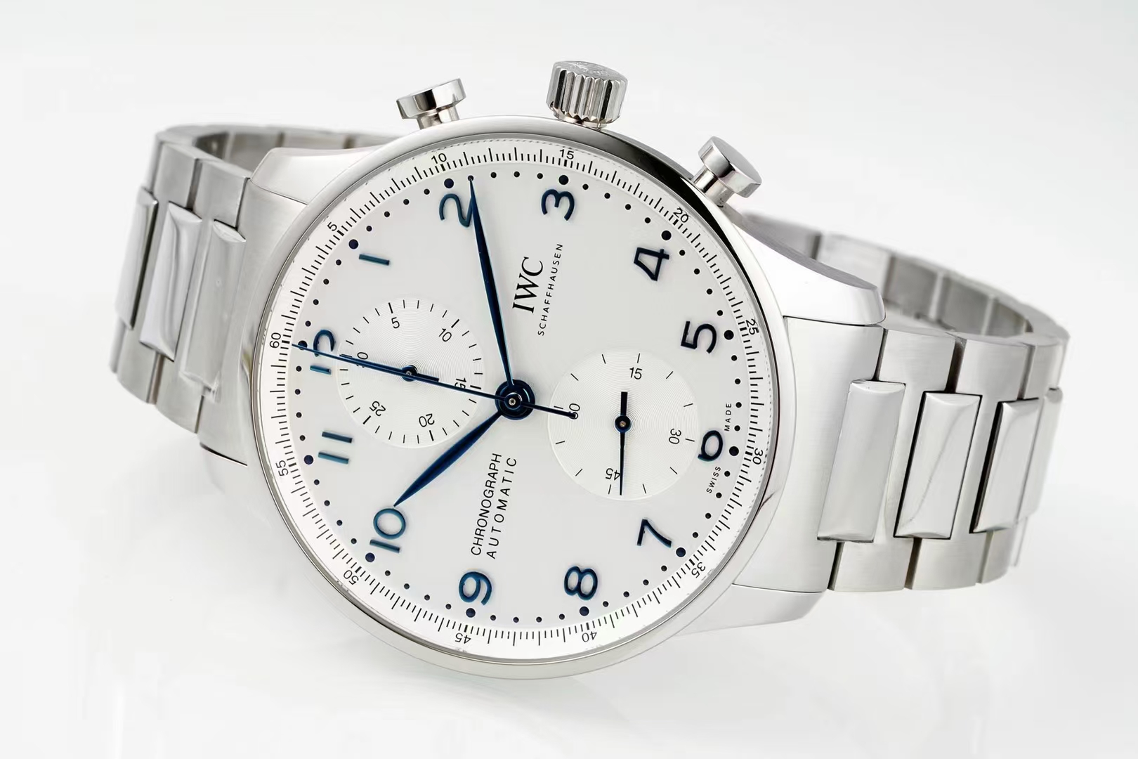 Iwc Az New Style Iwciwc Chronograph ,movement Watch Clasp Cal.69355 Original Case Size41 mm x13 1.az