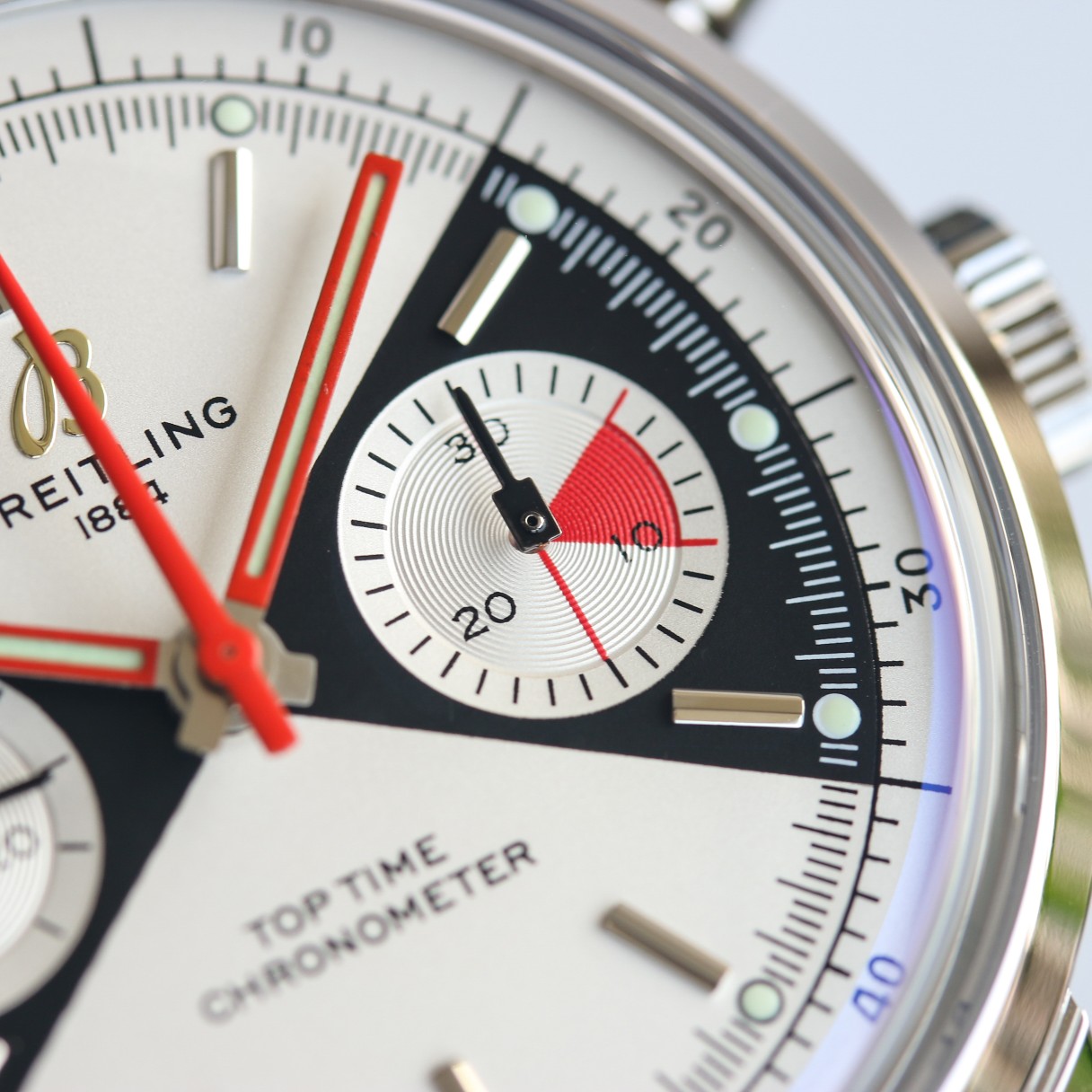 Breitling Blsnew Style Top Time 60 Chronograph Watch Dial-- Dial Diameter41 ,thickness14.3 Case, Strap, 2000