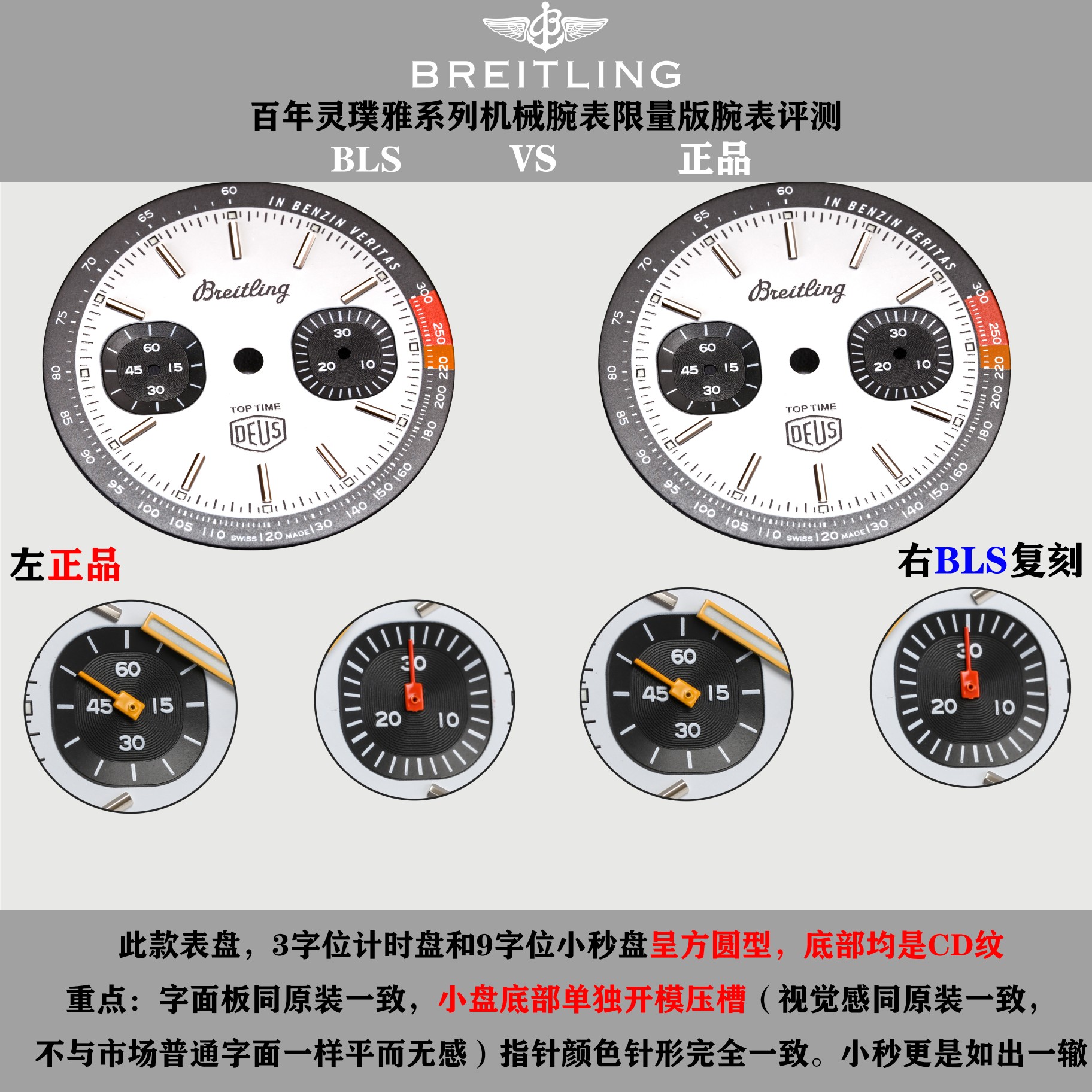 Breitling Blsnew Style Top Time 60 Chronograph Watch Dial-- Dial Diameter41 ,thickness14.3 Case, Strap, 2000