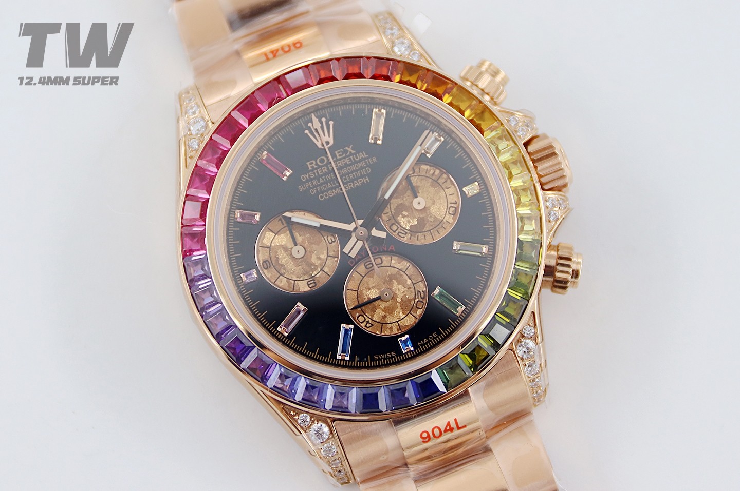 Rolex --twnew Style Chronograph 904l .watch Casesize40 mm Case Waterproof100 904l 36 Original, .movement 7750/4130 Strap Clasp, 904l