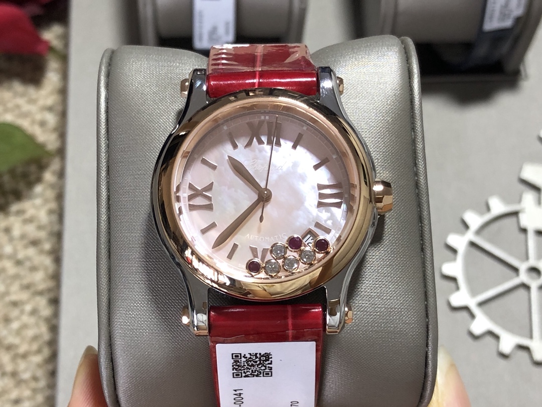 Chopard Nr Mold Opening 36 mm Womens Factory Happy Dimion Diamond Watch Strap Movement Top 2892 36size